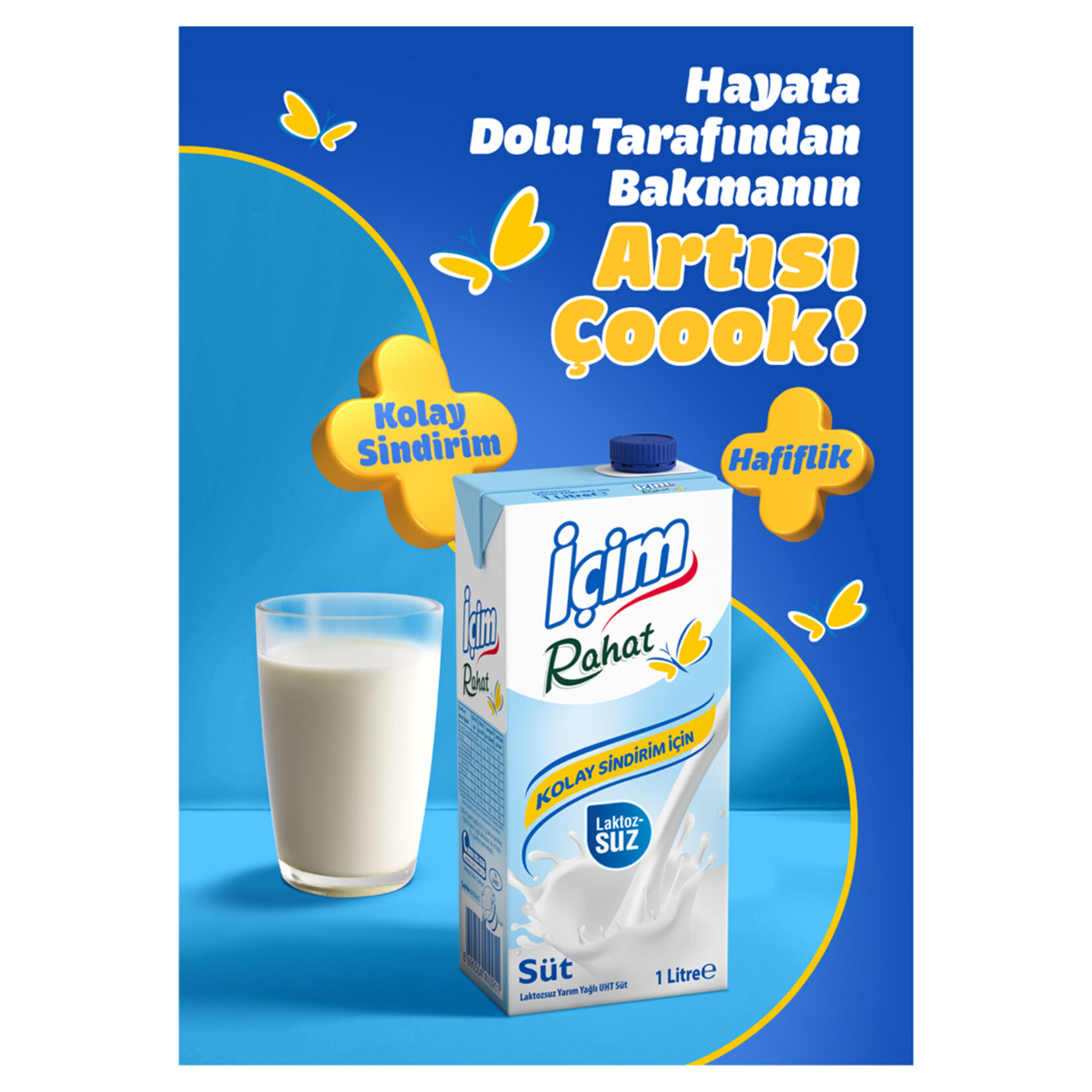 İçim Rahat Laktozsuz Süt 1 L - Görsel 3