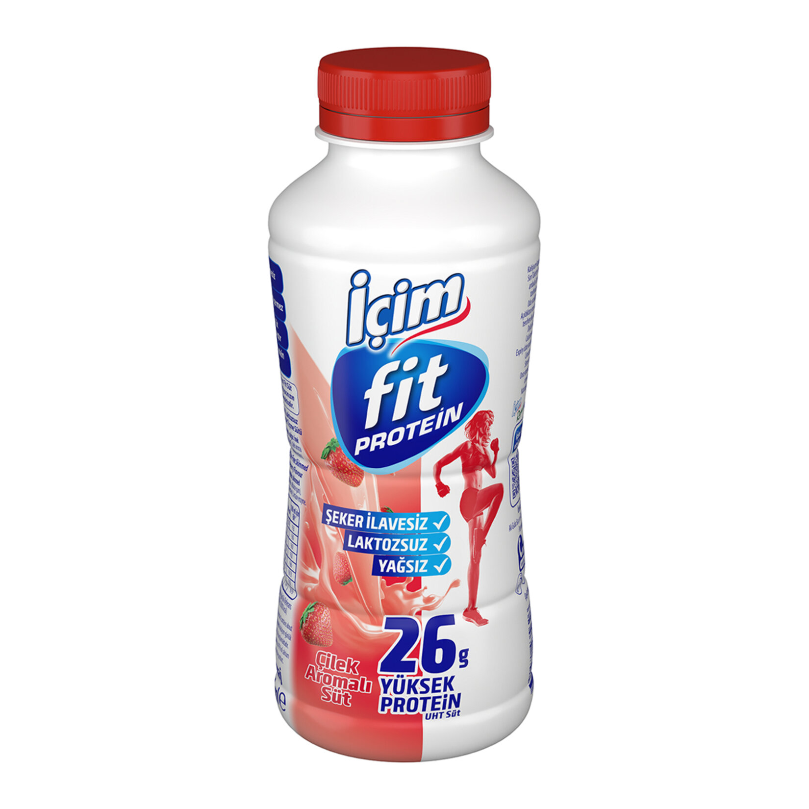 İçim Fit Protein Çilekli Laktozsuz Süt 400 Ml - Görsel 1