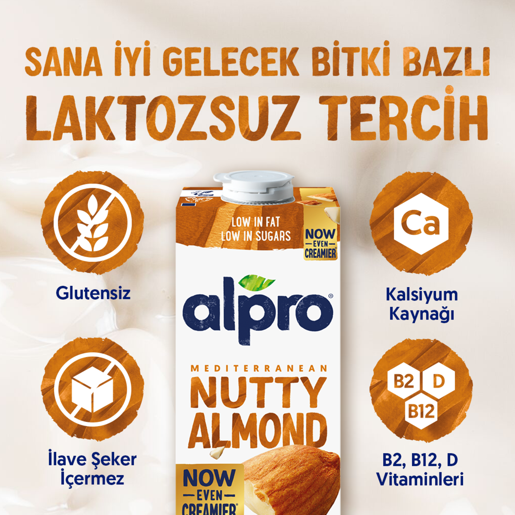 Alpro Bademli İçecek 1 L - Görsel 3