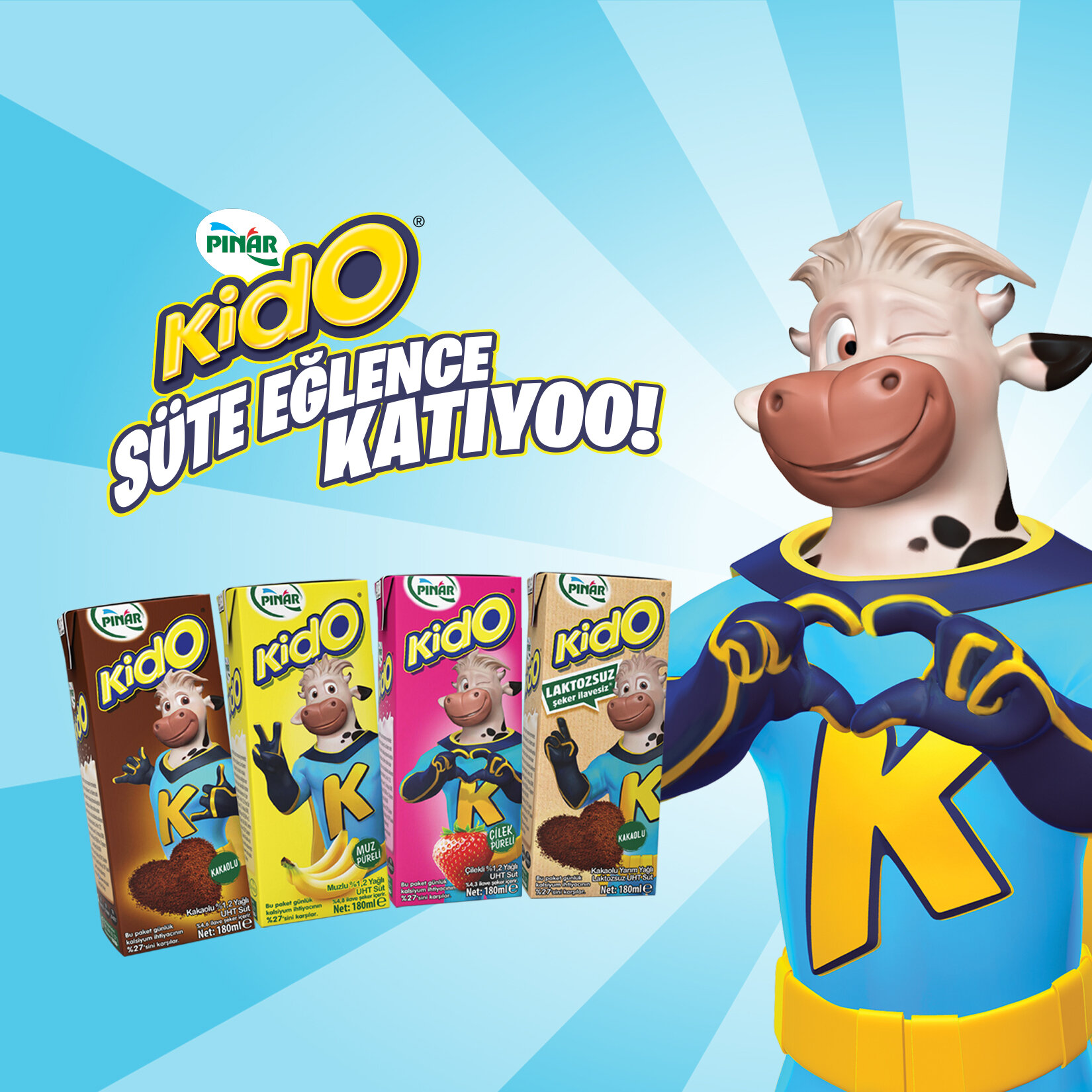 Pınar Kido Çilekli Süt 180 Ml - Görsel 2