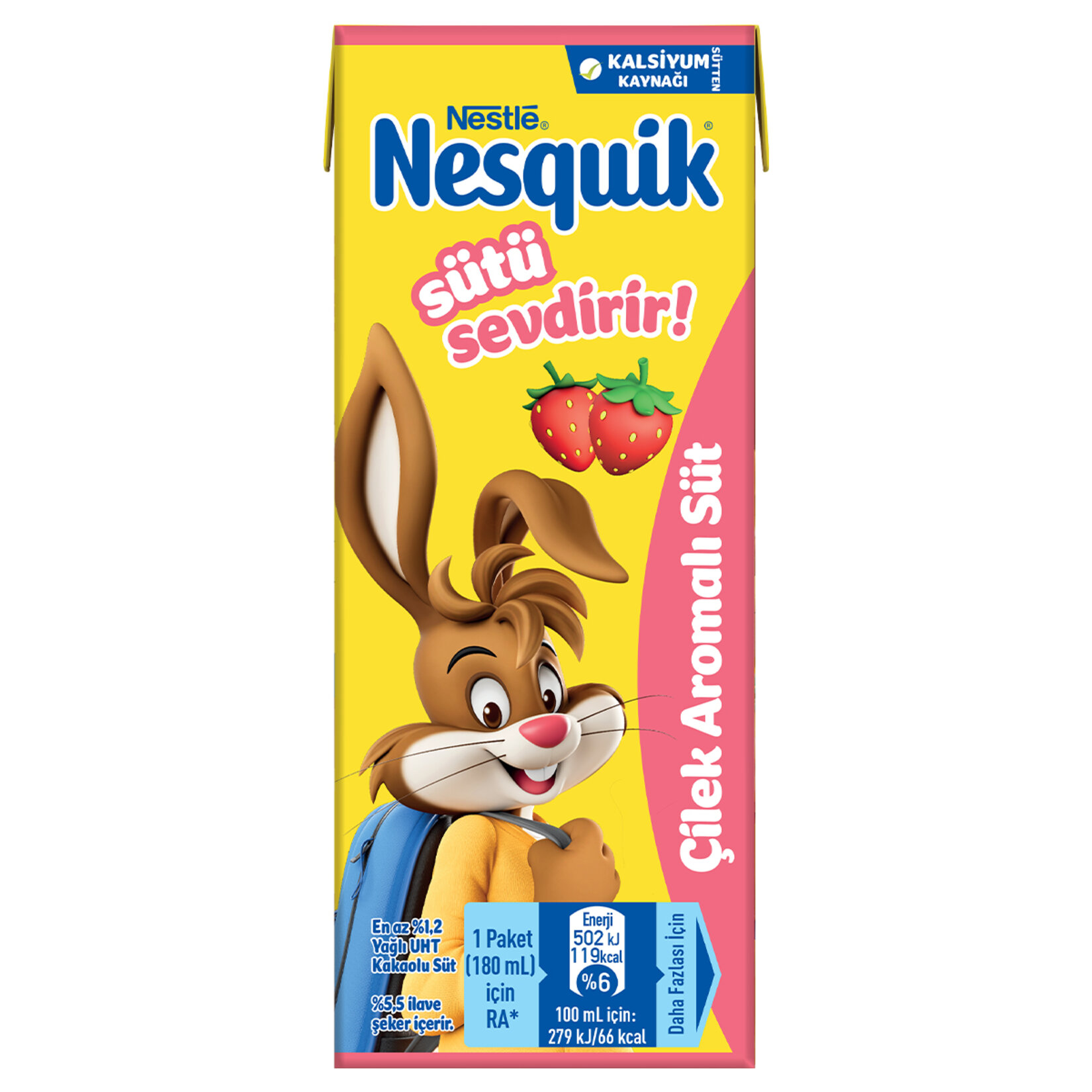 Nesquik Çilek Aromalı Süt 180 Ml