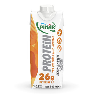 Pınar Protein Yer Fıstığı & Muz Aromalı Süt 500 ml
