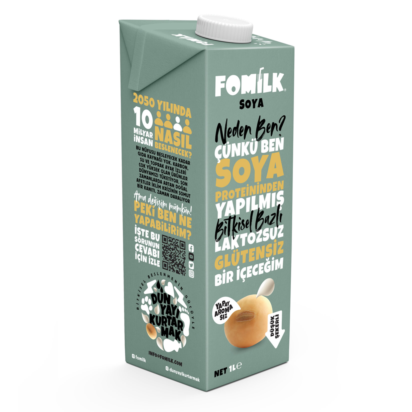 Fomilk Soya İçeceği 1 L - Görsel 2