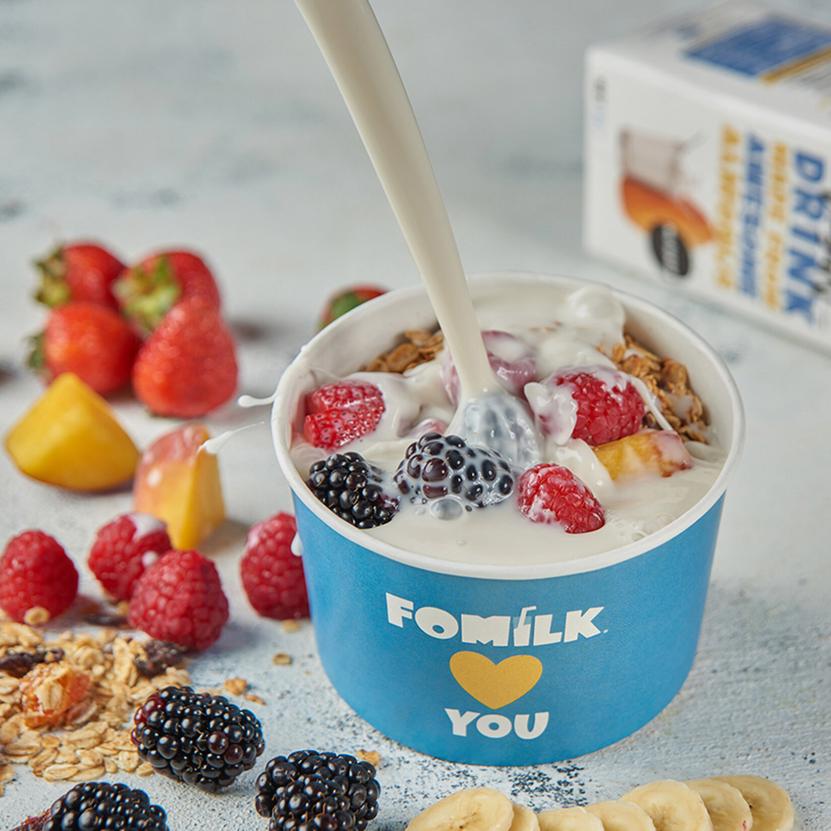 Fomilk Badem Şekersiz 1 L - Görsel 4