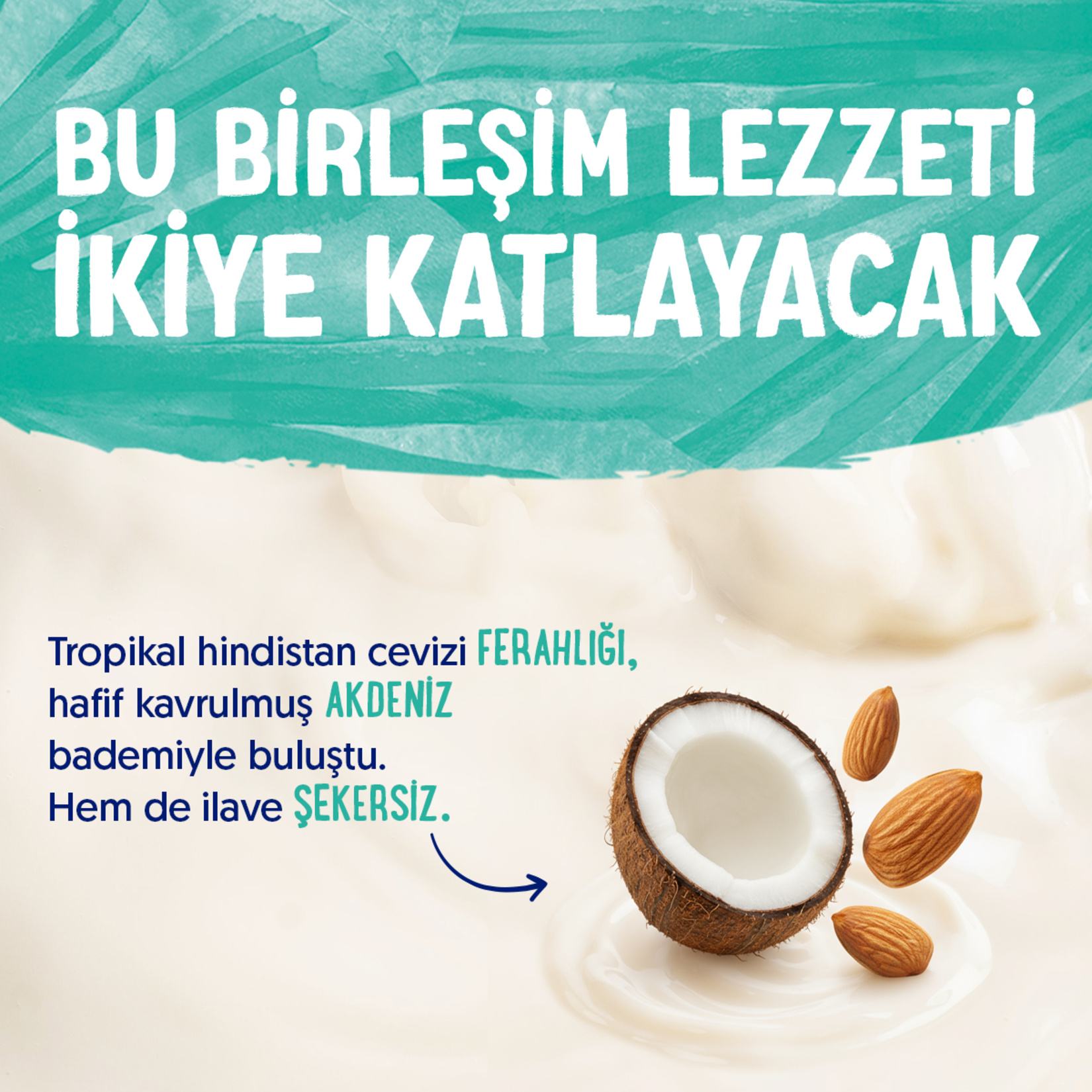 Alpro Hindistan Cevizi Badem İçeceği 1 L - Görsel 4