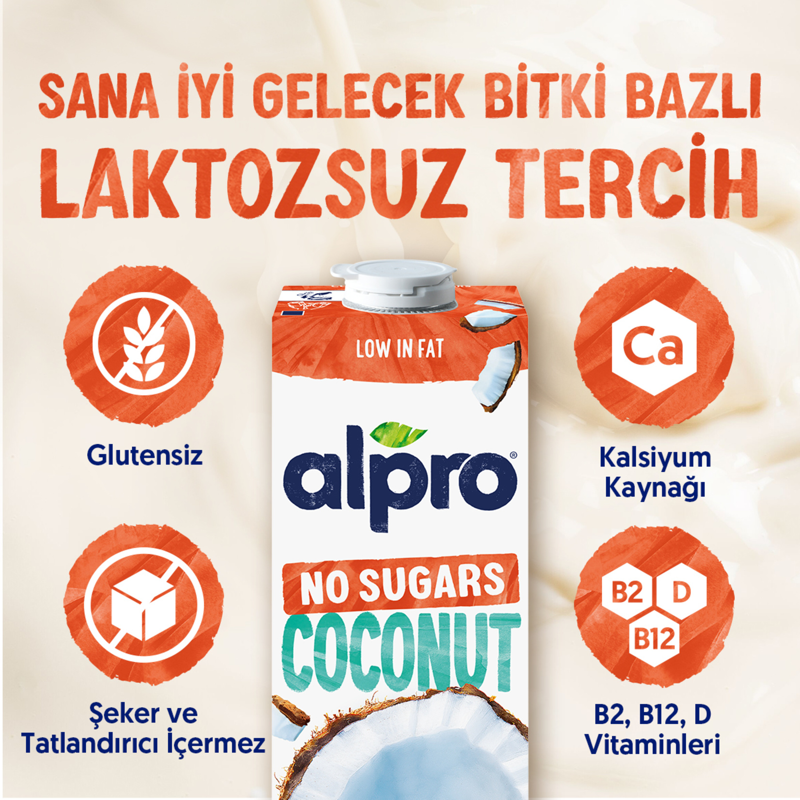 Alpro Hindistan Cevizi İçeceği Şekersiz 1 L - Görsel 3
