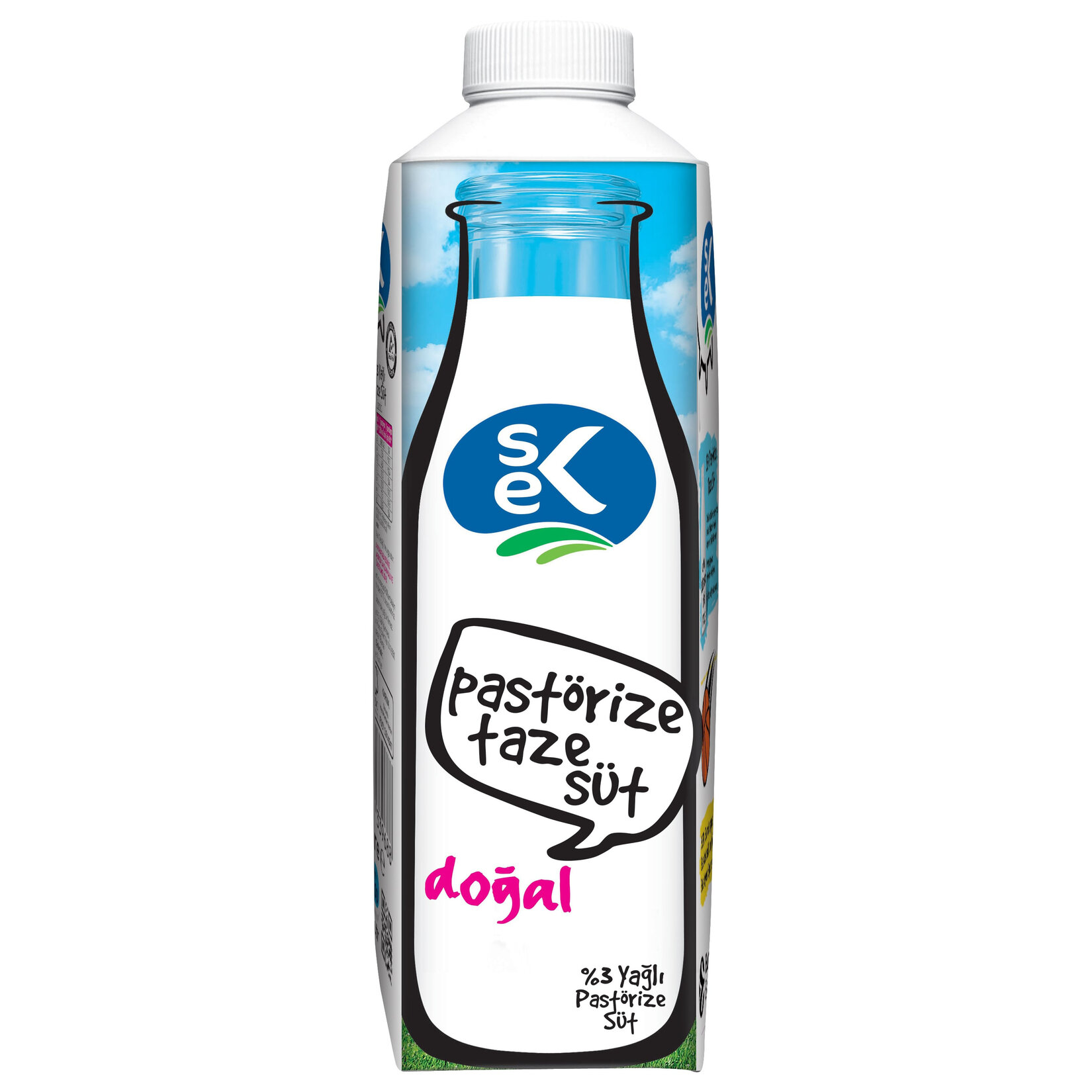 Sek Yeni Nesil Pastörize Günlük Süt 1 L