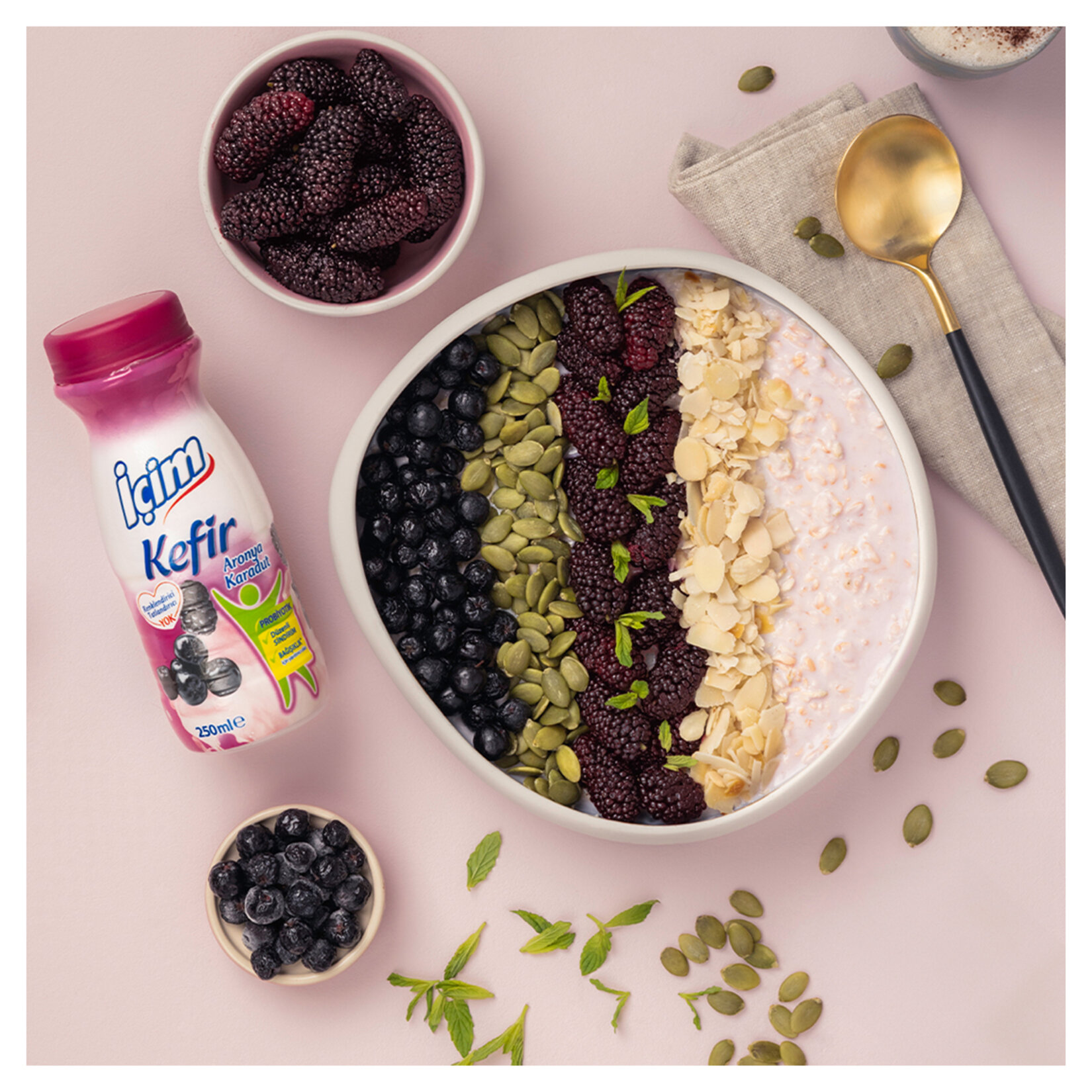 İçim Kefir Aronya Karadut 250 Ml - Görsel 2