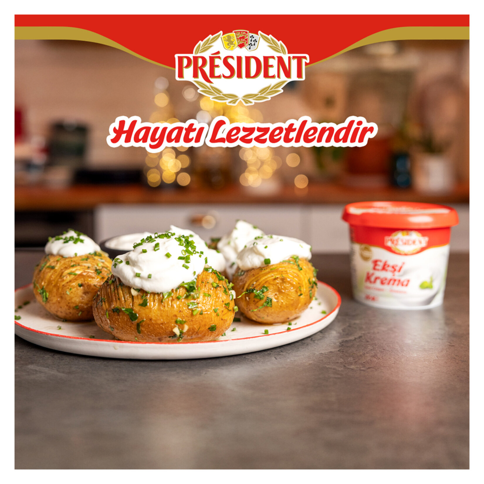 President Ekşi Krema Sour Cream Smetana 285 G - Görsel 2