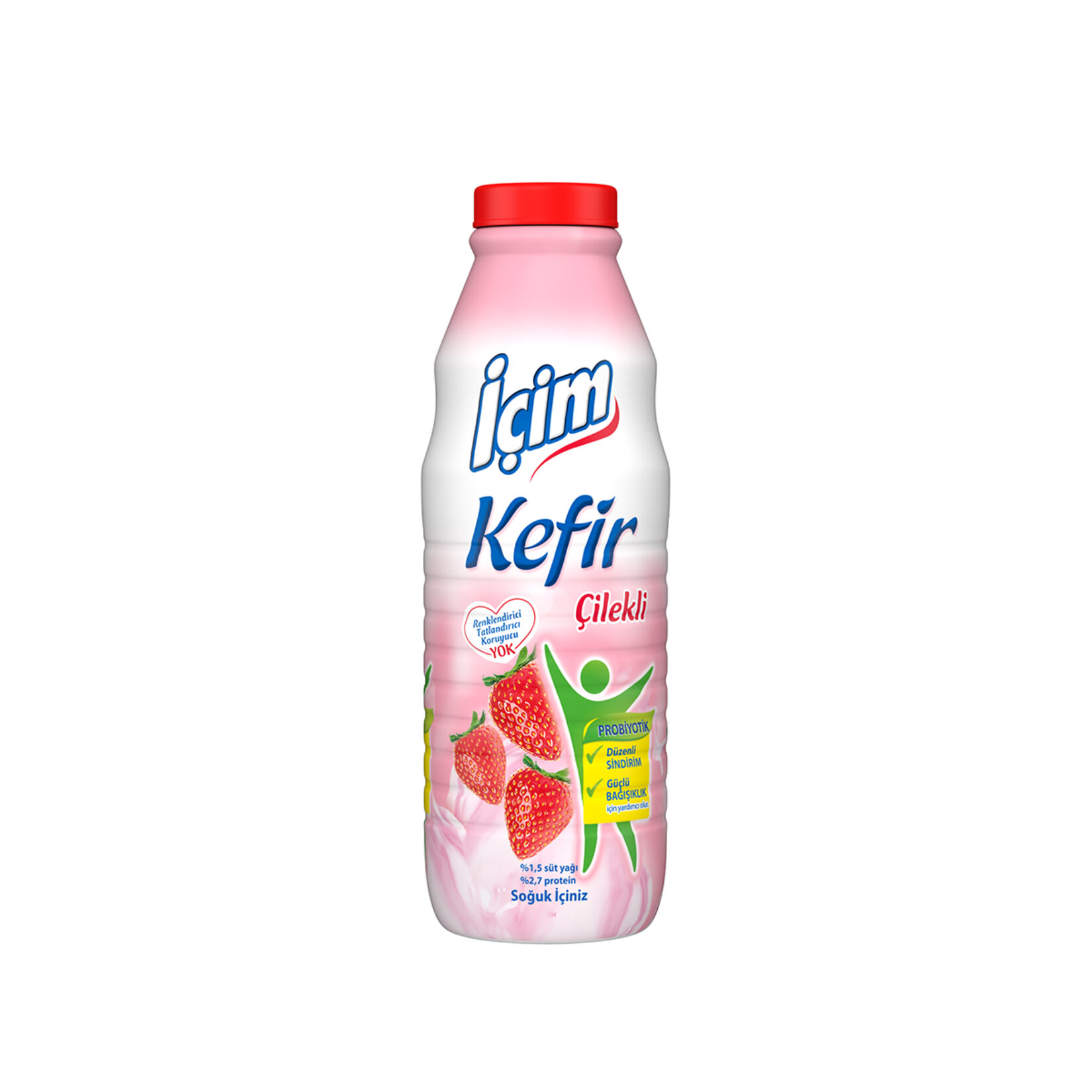 İçim Çilekli Kefir 1 L