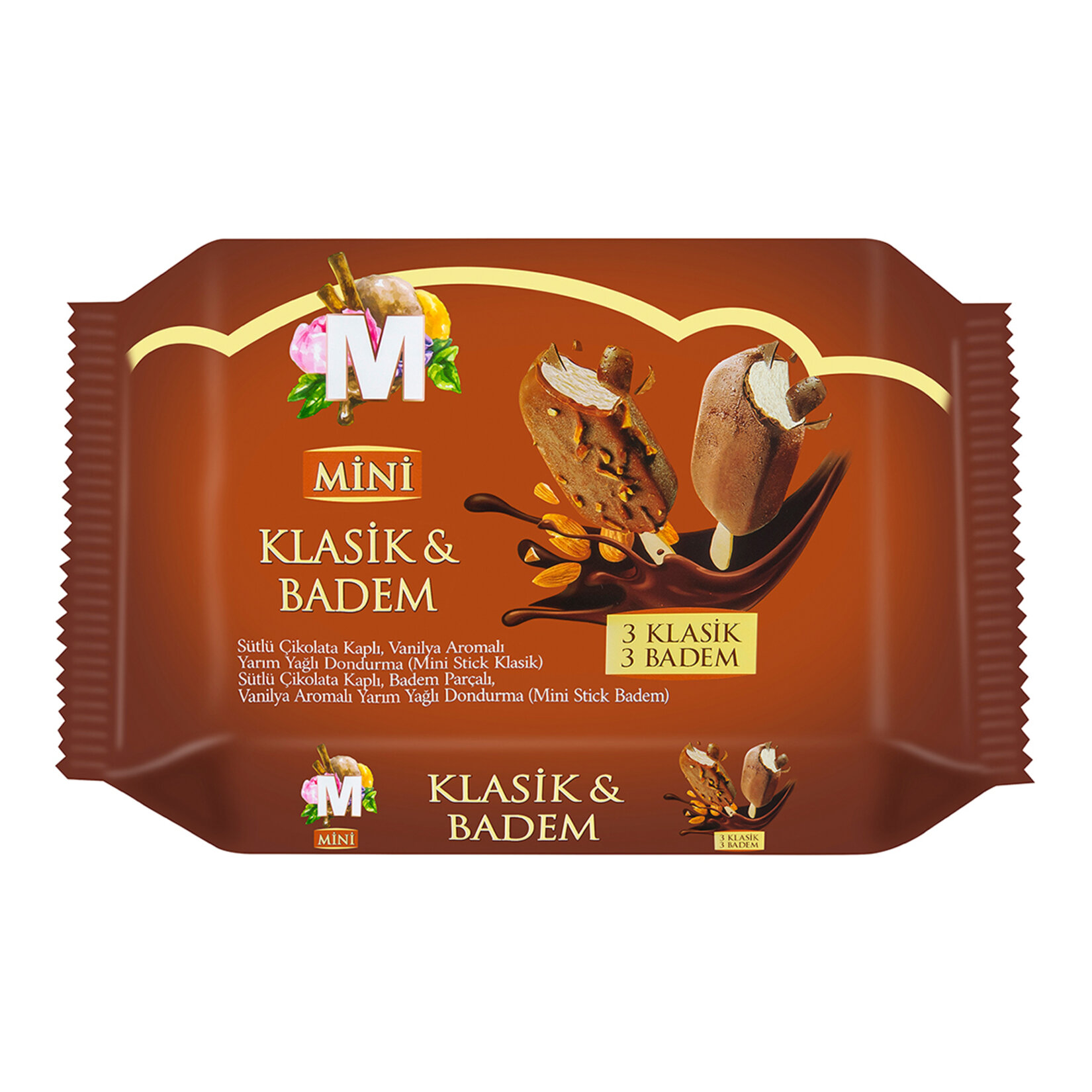 Migros Stick Klasik & Badem 6'lı 360 Ml