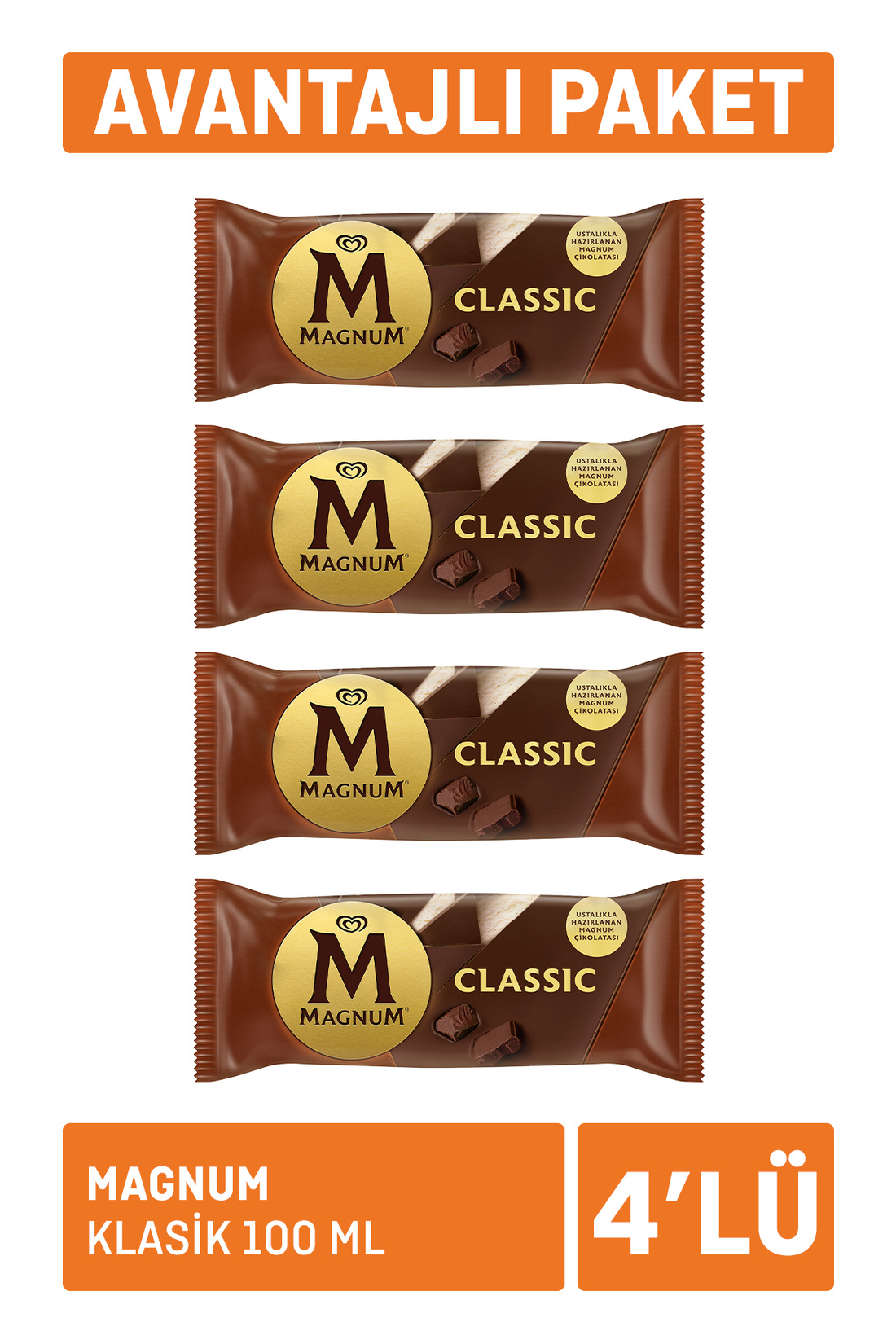 Magnum Klasik 100 Ml x 4