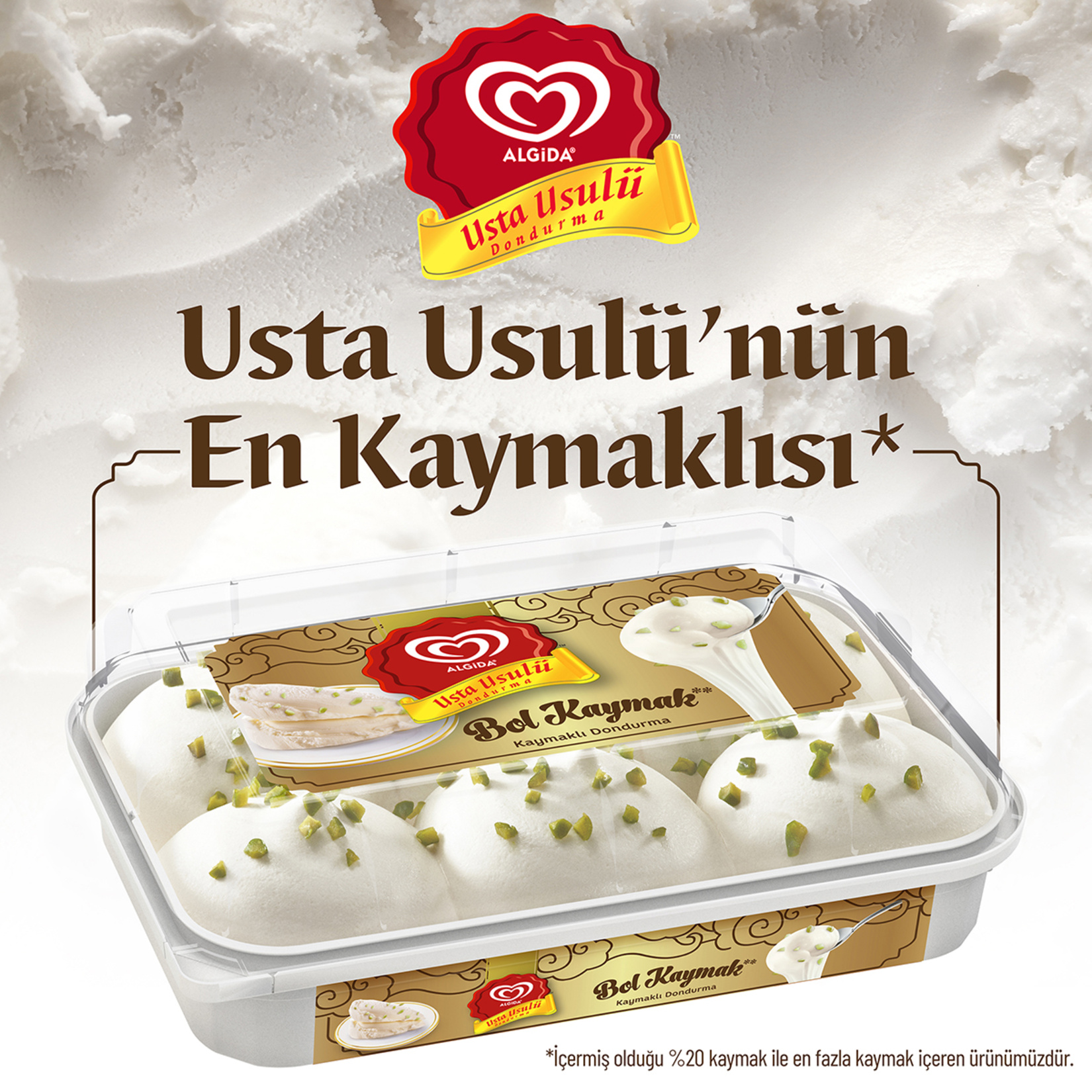 Algida Usta Usulü Bol Kaymak 500 Ml - Görsel 2