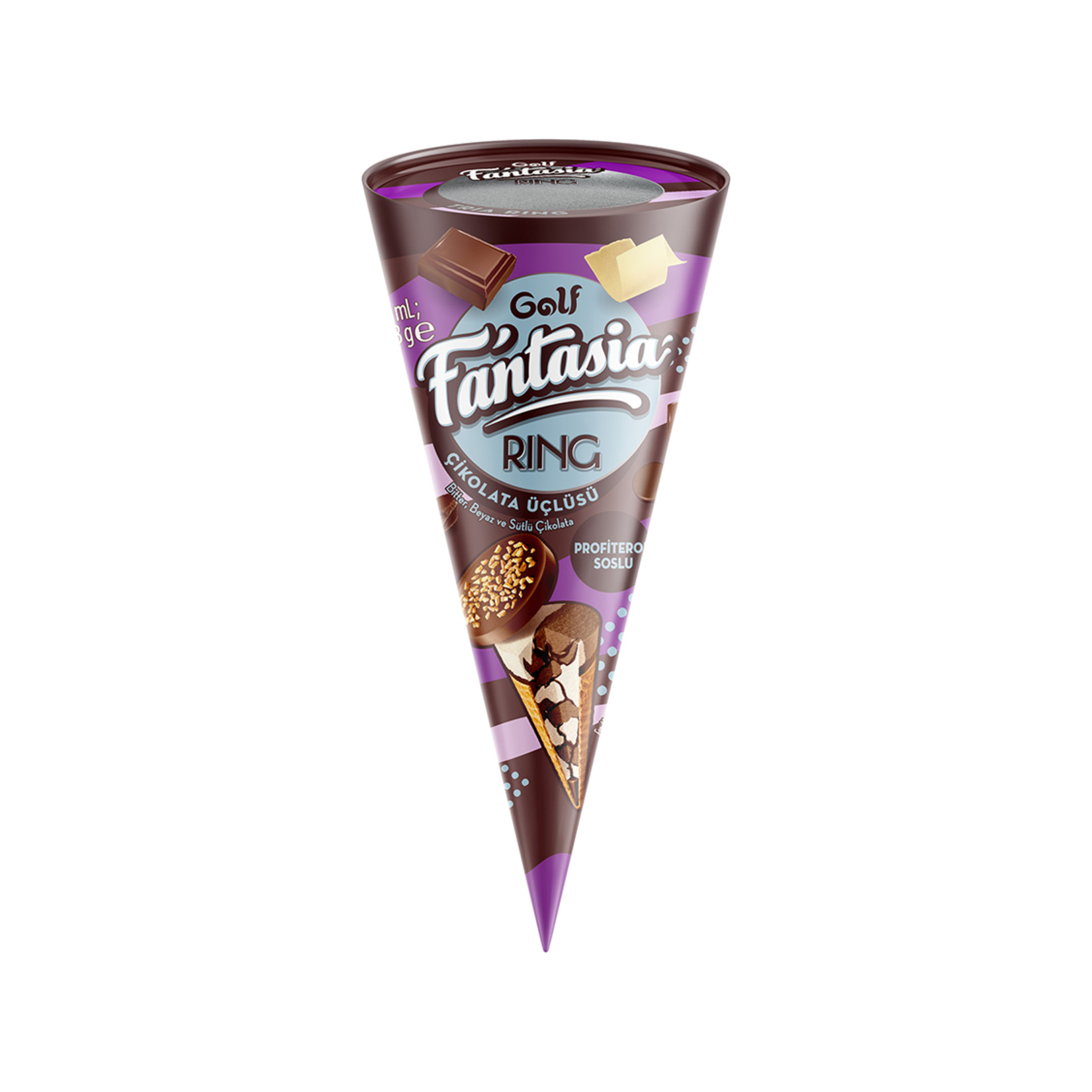 Golf Fantasia Ring Çikolata Üçlüsü 130 Ml
