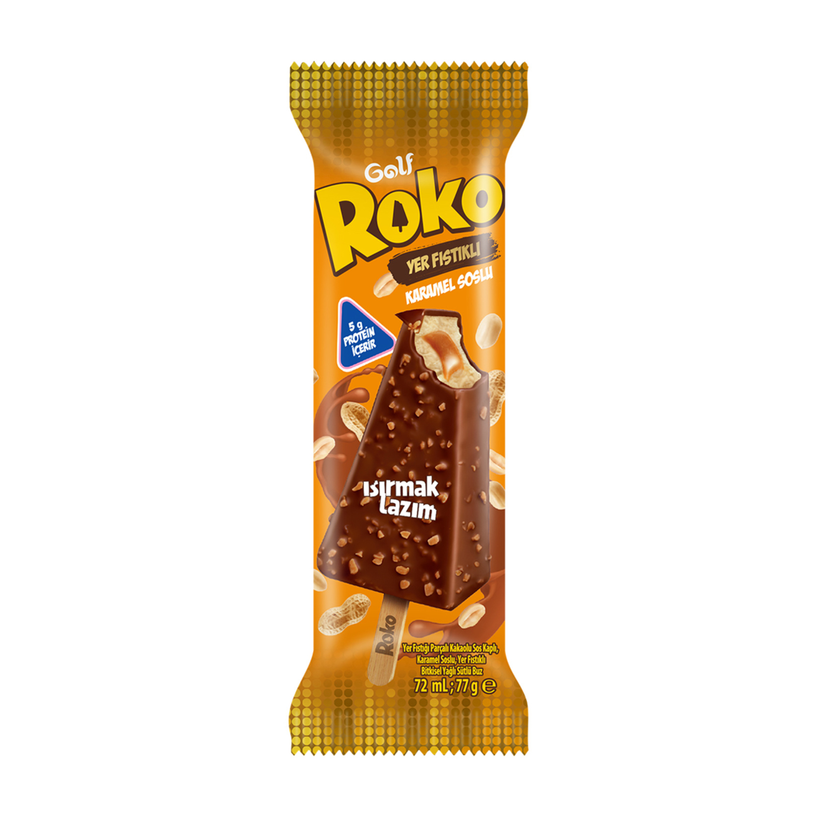 Golf Roko Yer Fıstıklı Karamel Soslu 72 Ml - Görsel 1