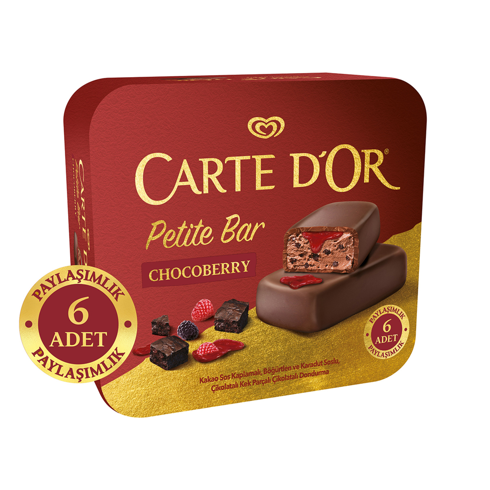 Carte D'or Petite Bar Chocoberry 6'lı 276 Ml - Görsel 1