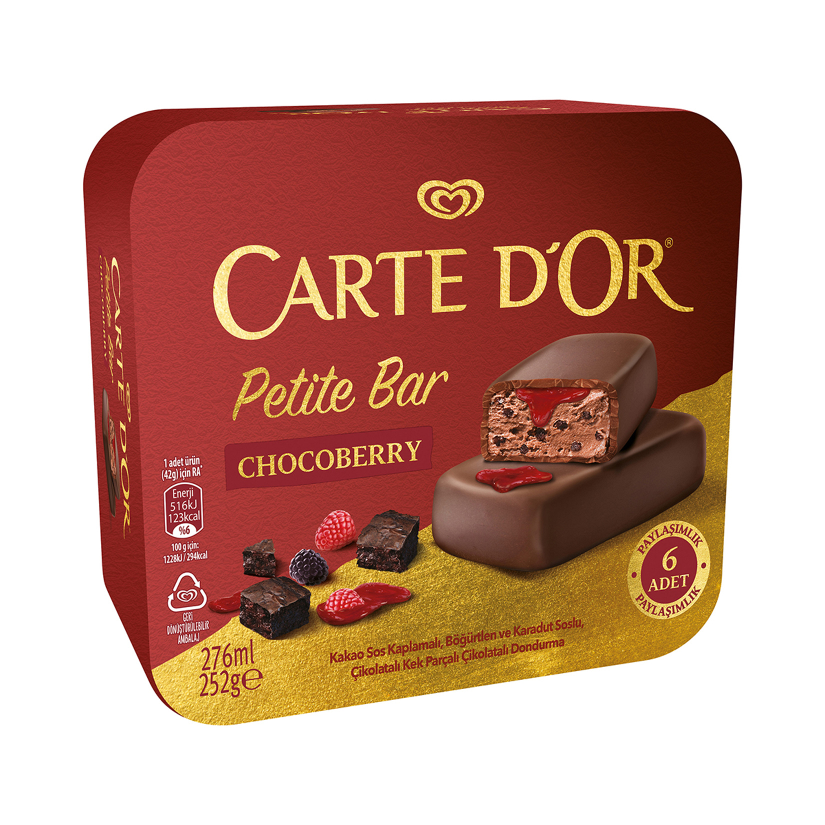 Carte D'or Petite Bar Chocoberry 6'lı 276 Ml - Görsel 2