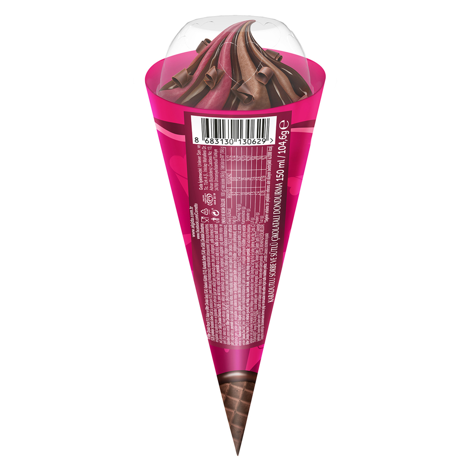 Cornetto Aşkına Karadut Çikolata 150 Ml - Görsel 3