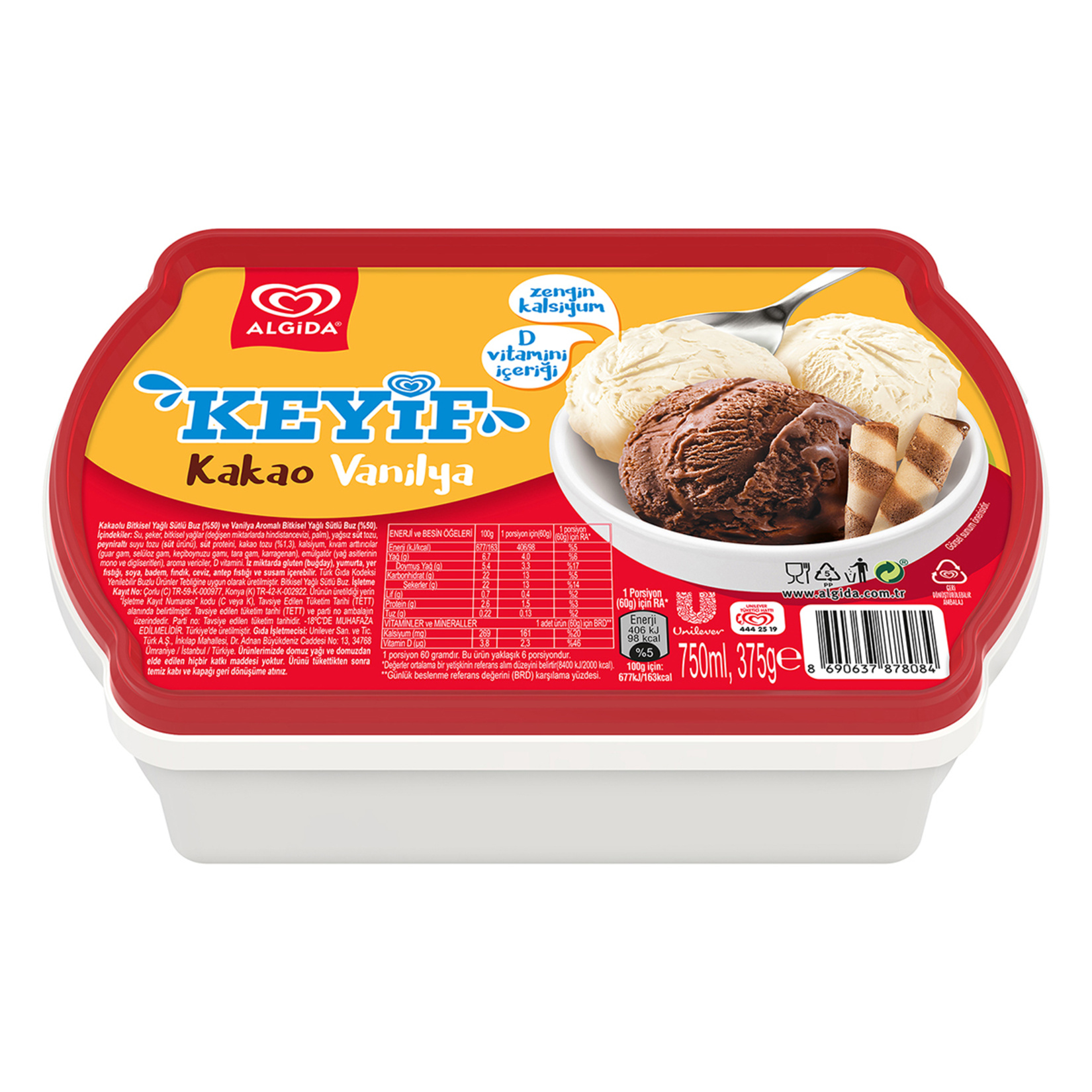 Algida Keyif Kakao - Vanilya 750 Ml - Görsel 5