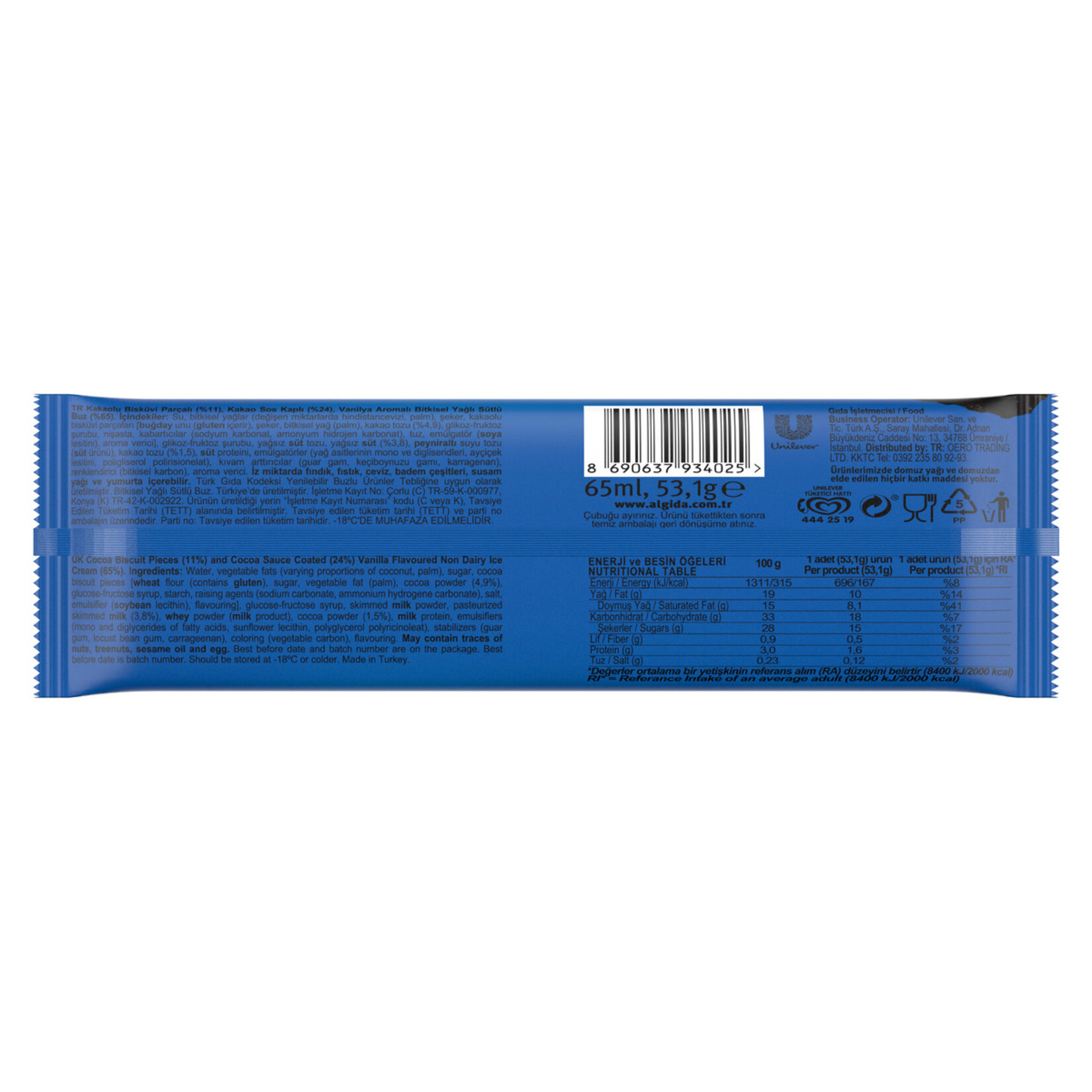 Algida Classics Oreo 65 ml - Görsel 4