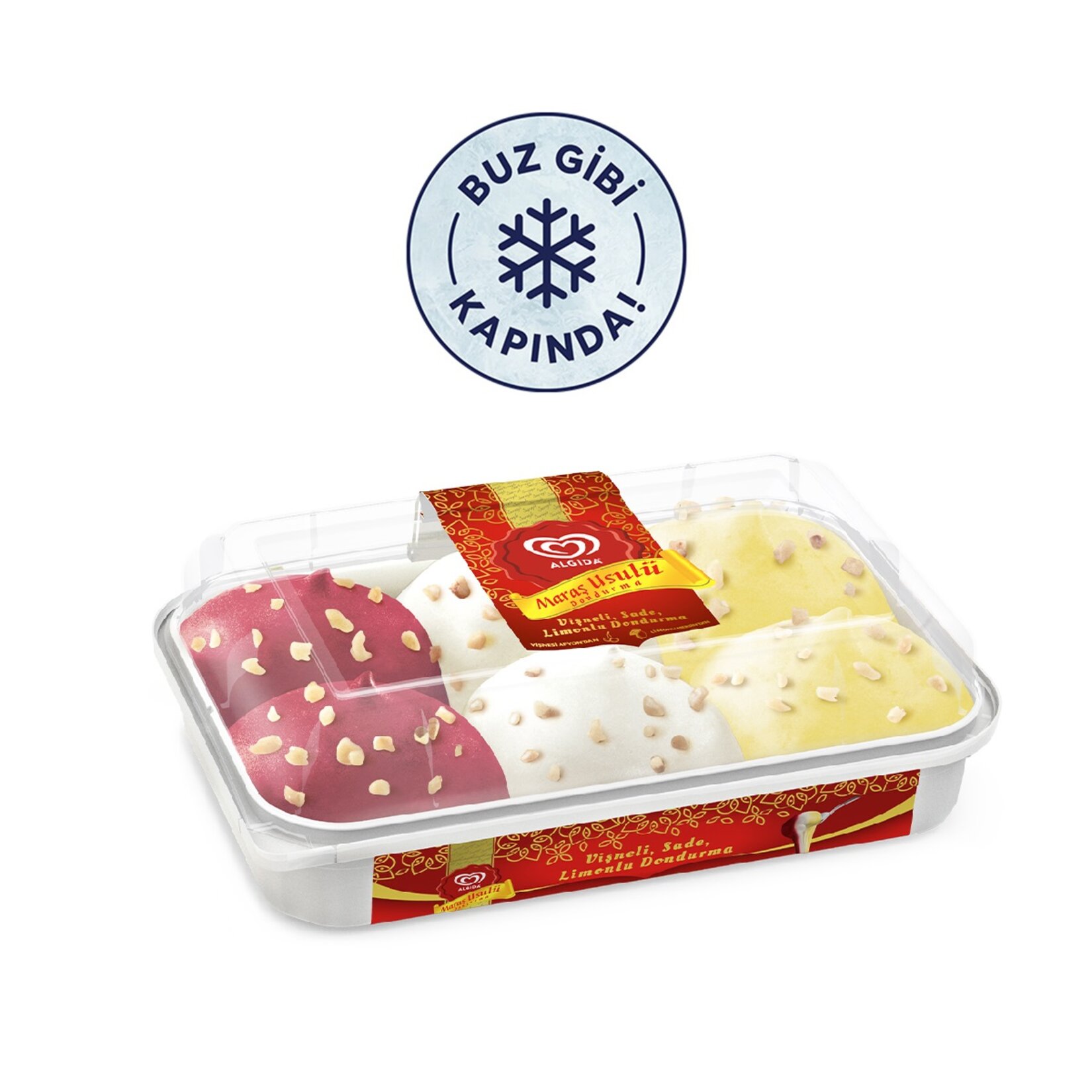 Algida Maraş Usulü Sade Vişne Limon 500 Ml - Görsel 1