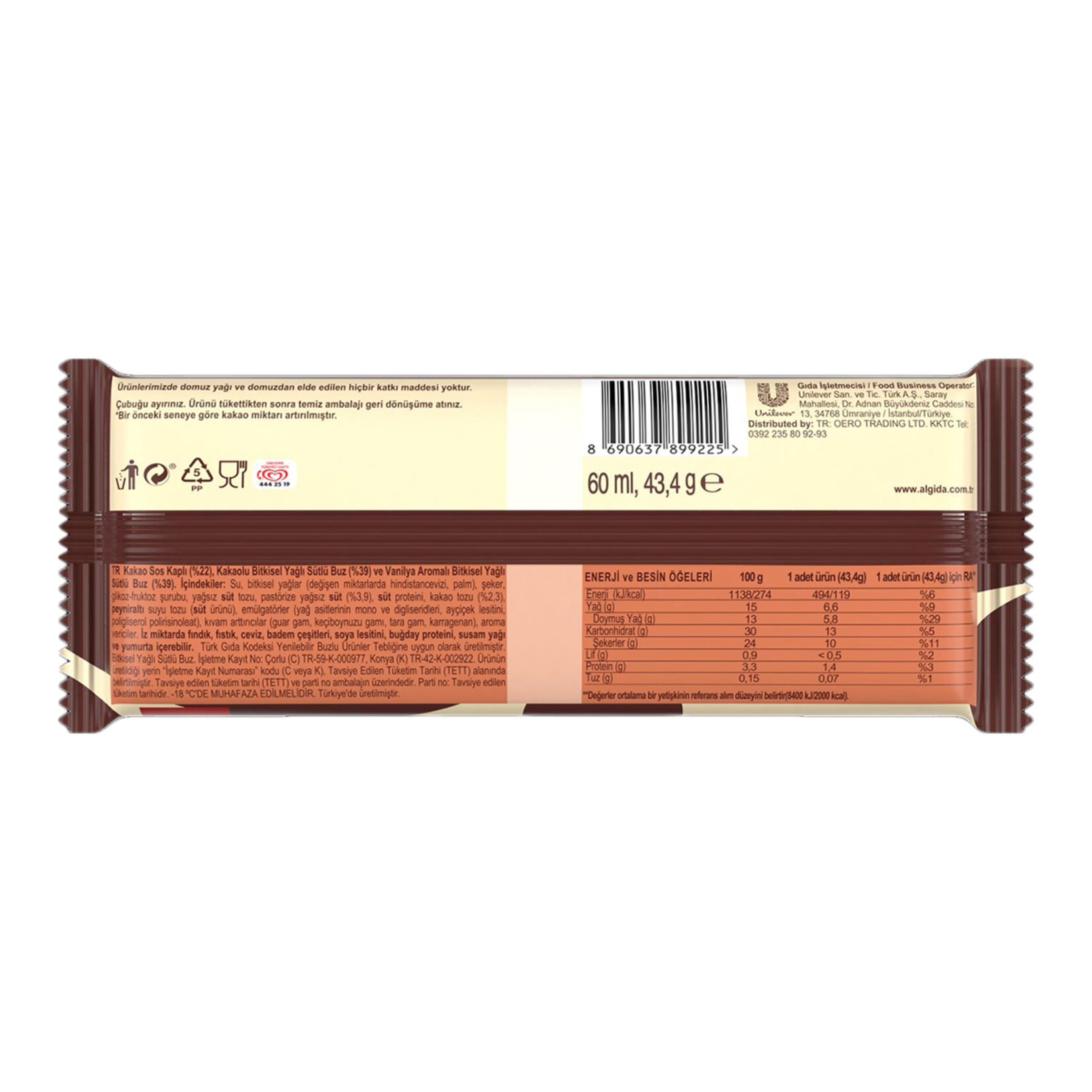 Algida Conboo Kakao Vanilya 60 Ml - Görsel 2