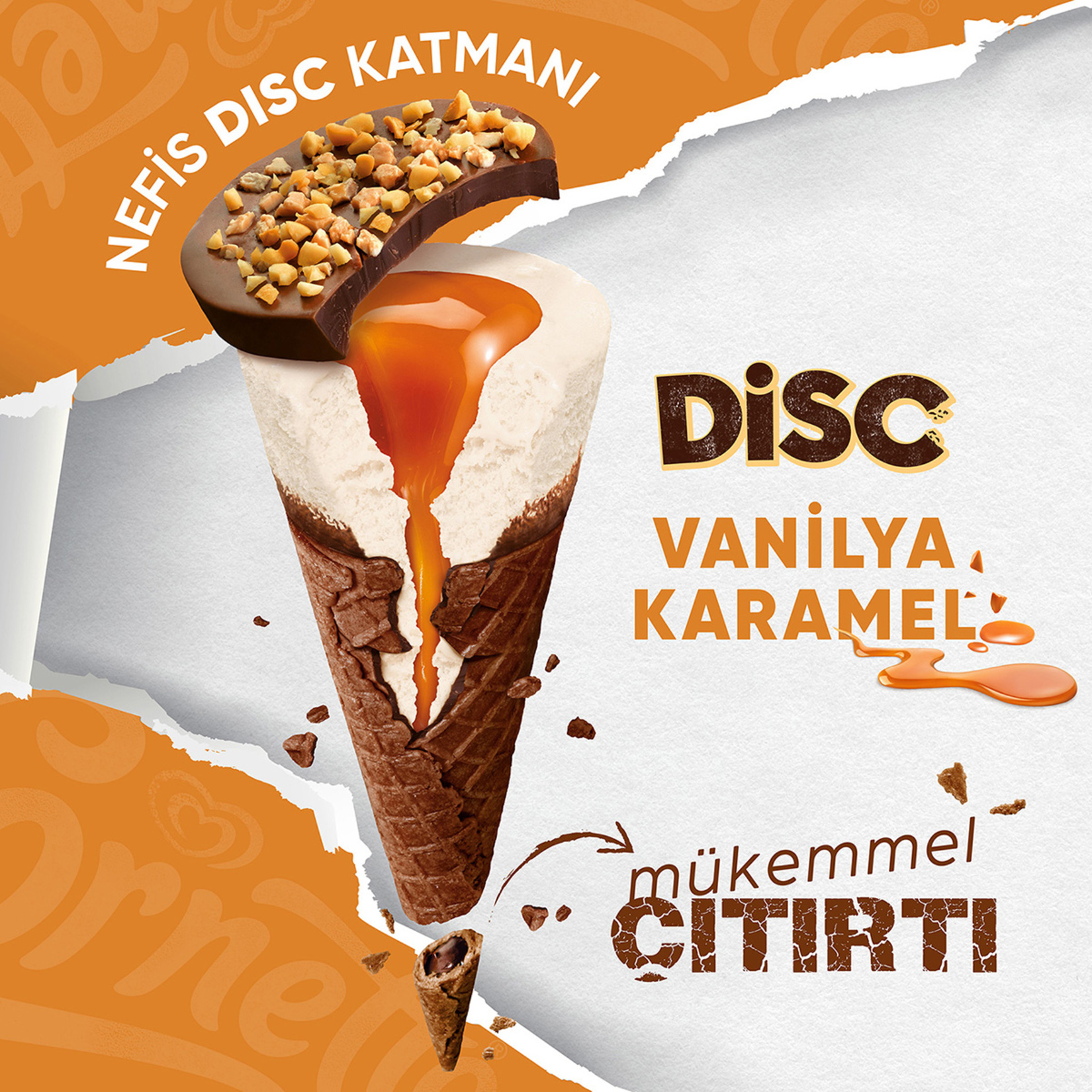 Cornetto Disc Vanilya Karamel 130 Ml - Görsel 3