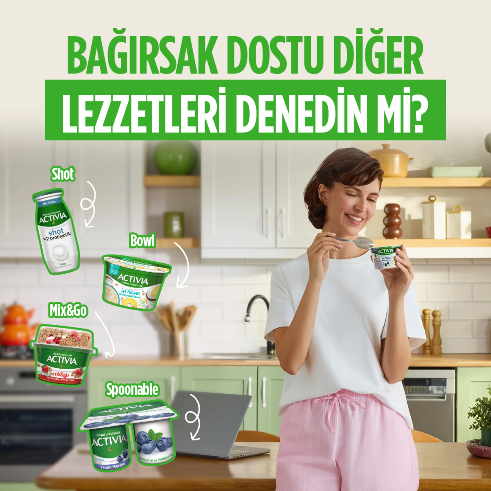 Activia İyi Hisset Probiyotik Bowl Muz Yulaf Fındık 150G - Görsel 6