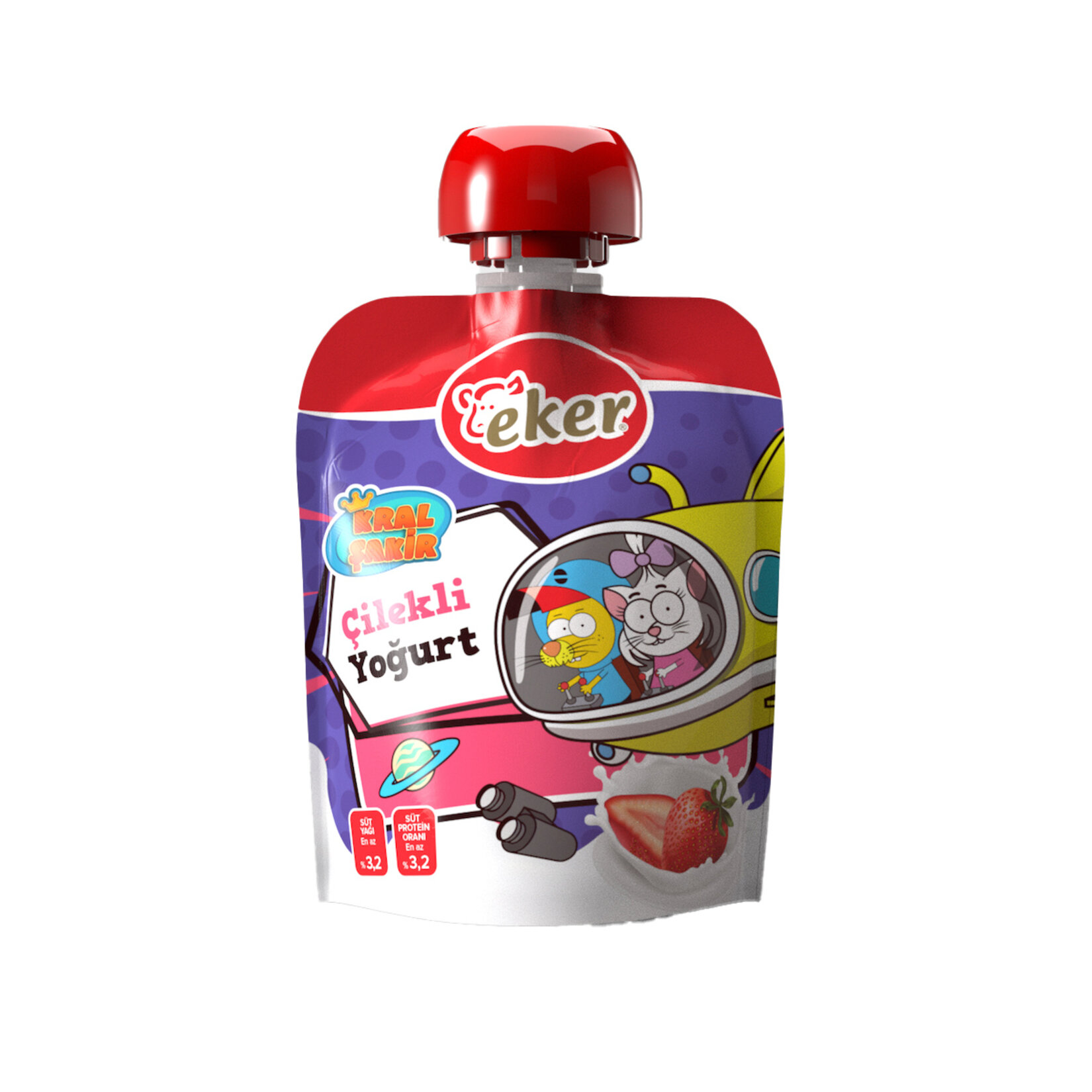 Eker Çilekli Yoğurt 65 G