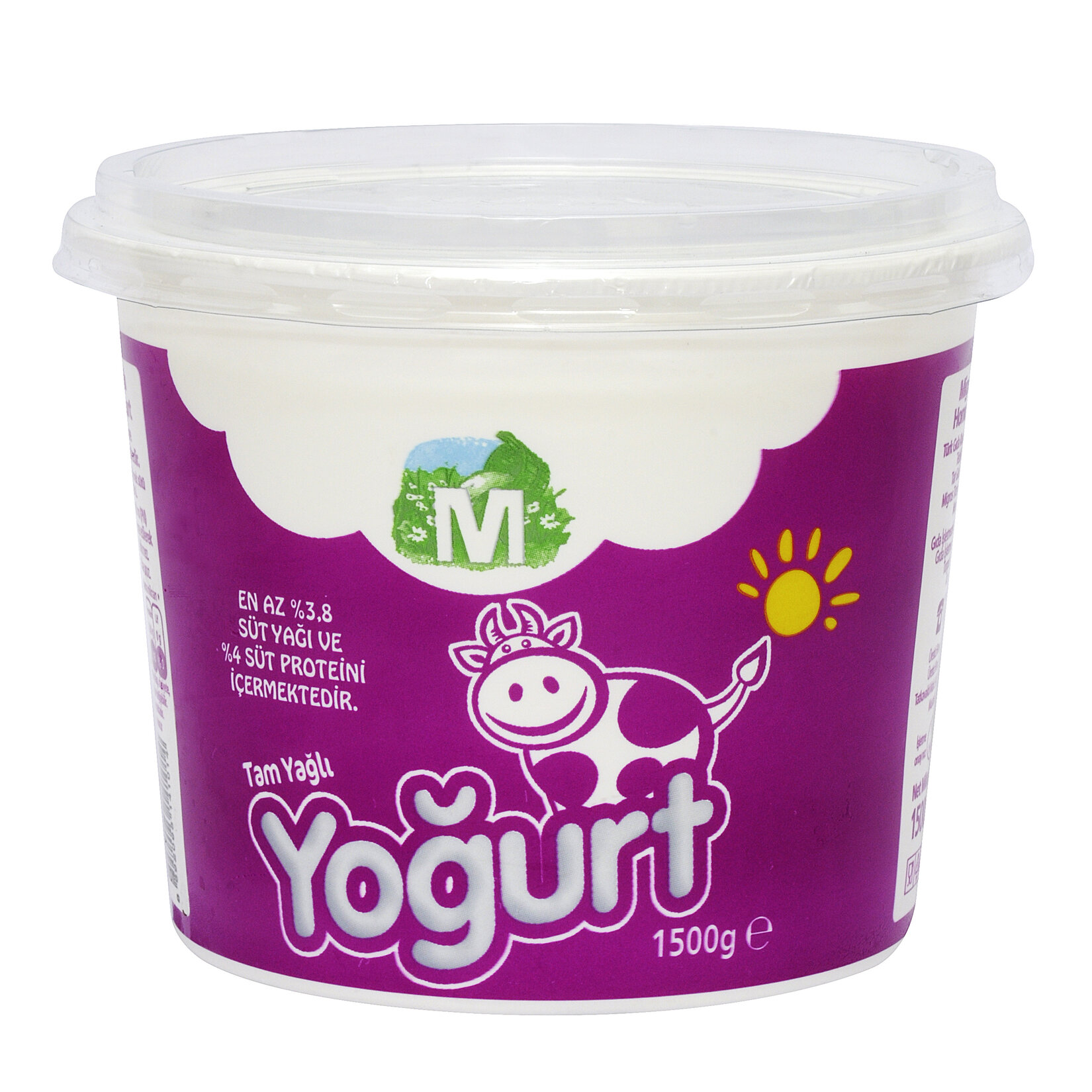 Migros Tam Yağlı Homojenize Yoğurt 1500 G - Görsel 1