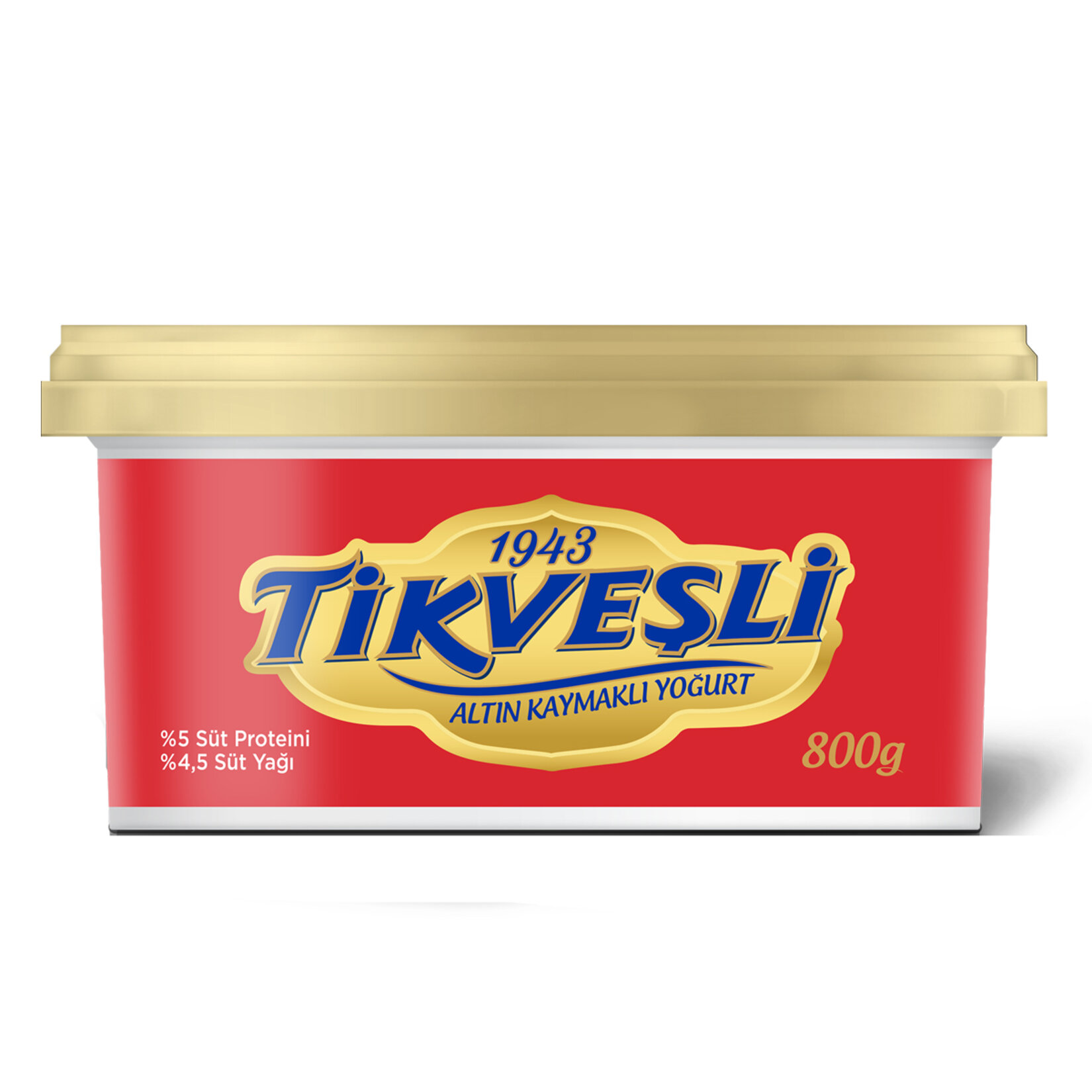 Tikveşli Altın Kaymaklı Yoğurt 800 G