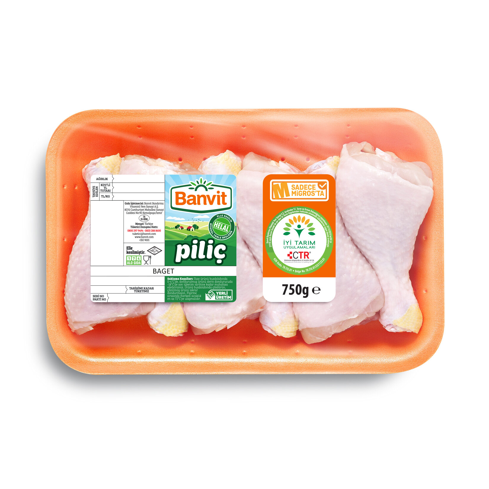 Banvit Piliç Baget 750 G