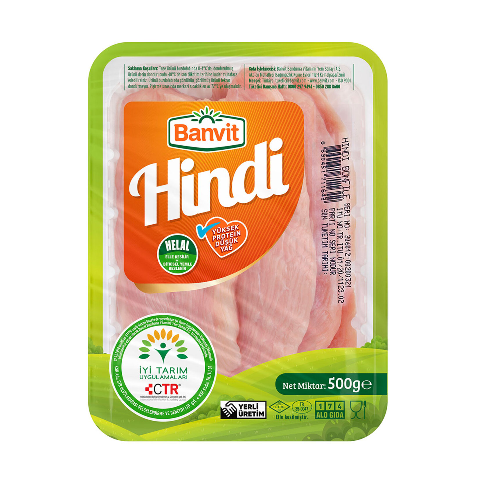 Banvit Hindi Bonfile 500 G