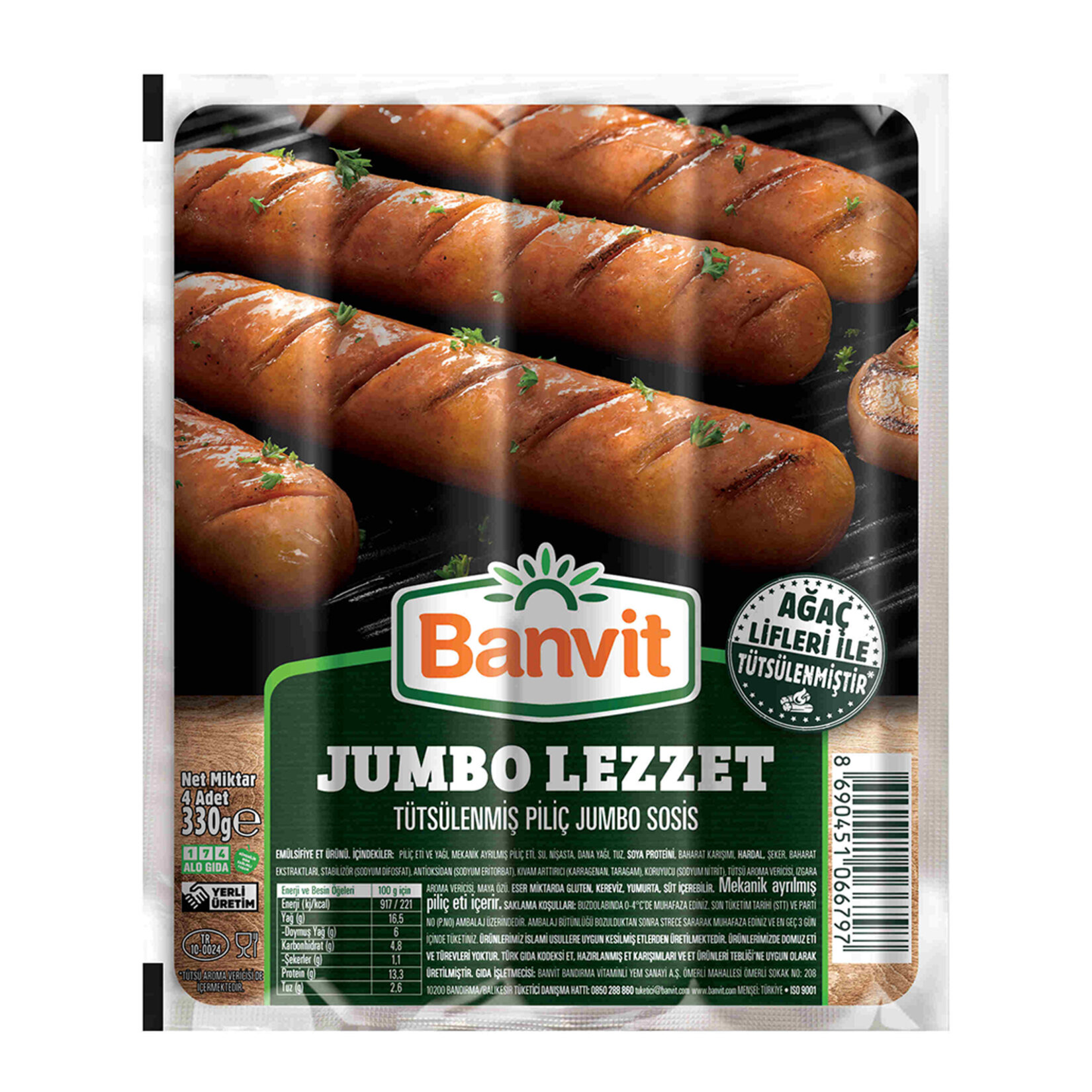 Banvit Jumbo Sosis 330 G