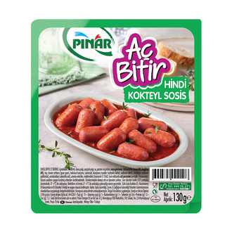 Pınar Aç Bitir Hindi Kokteyl Sosis 130 G