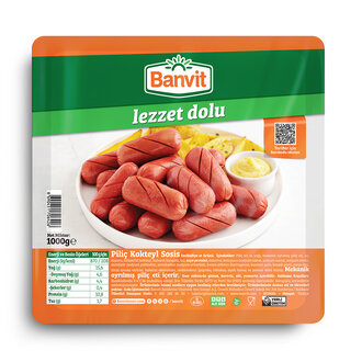 Banvit Piliç Kokteyl Sosis 1000 G
