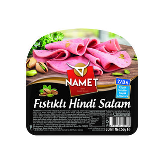 Namet Fıstıklı Hindi Salam 7/24 50 G