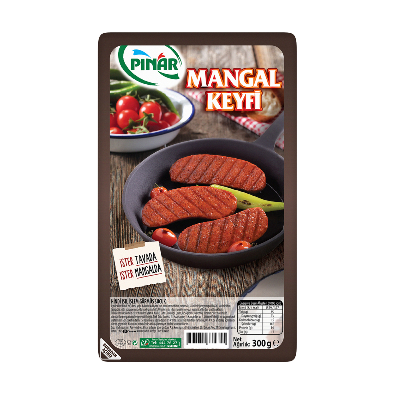 Pınar Hindi Sucuk Mangal Keyfi 300 G