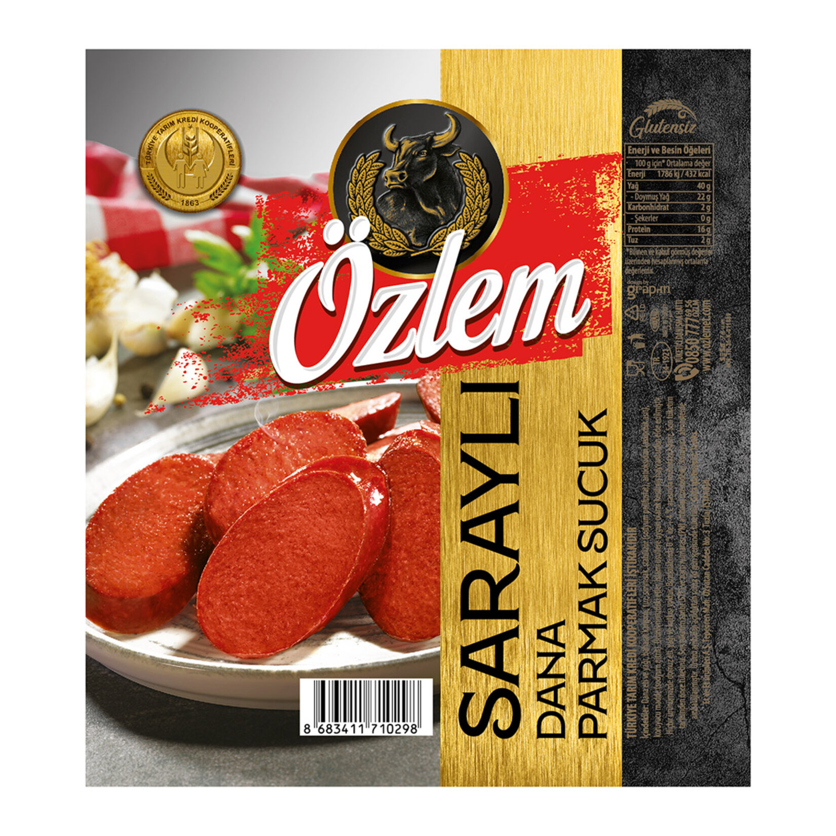 Özlem Saraylı Dana Parmak Sucuk 400G