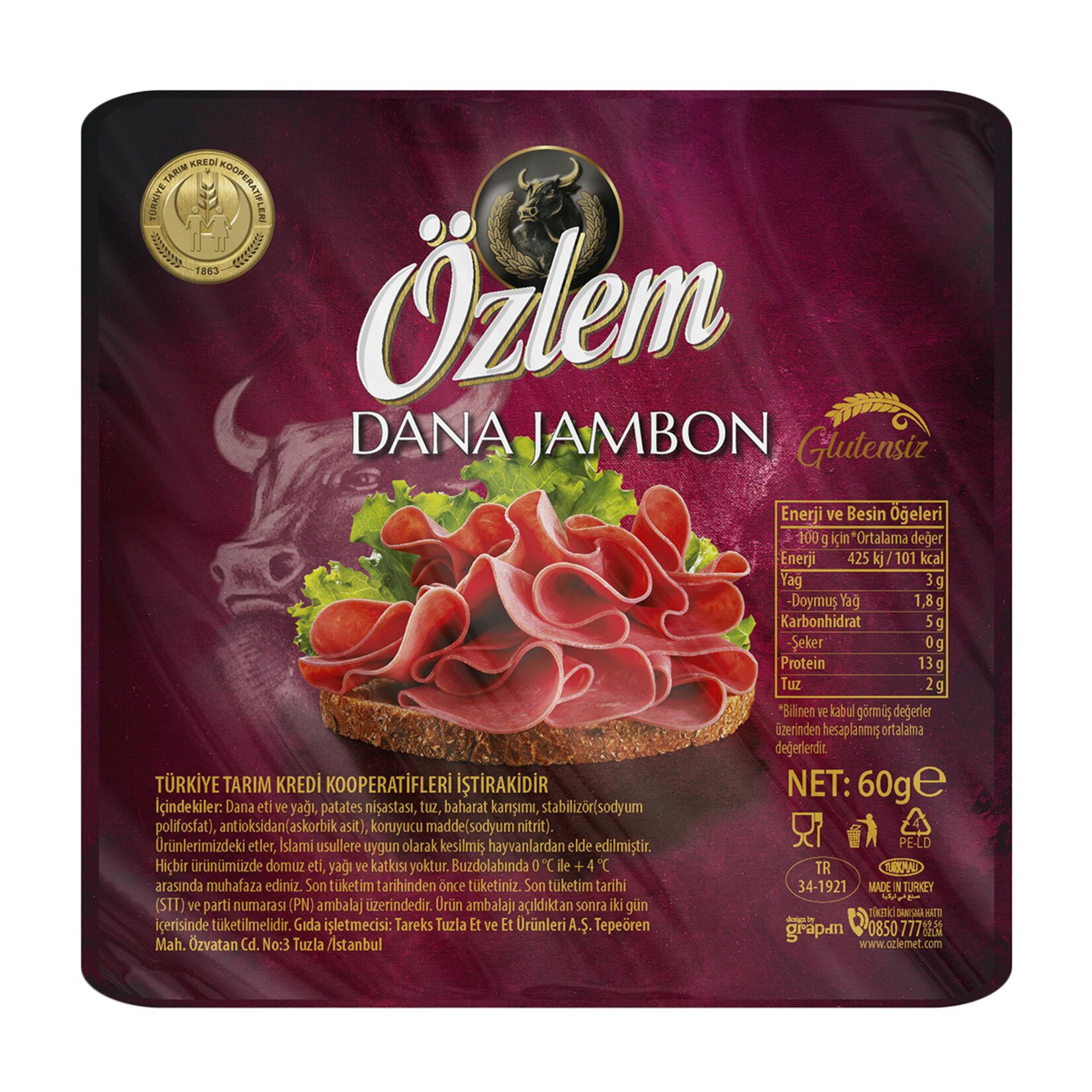 Özlem Dana Jambon 60 G