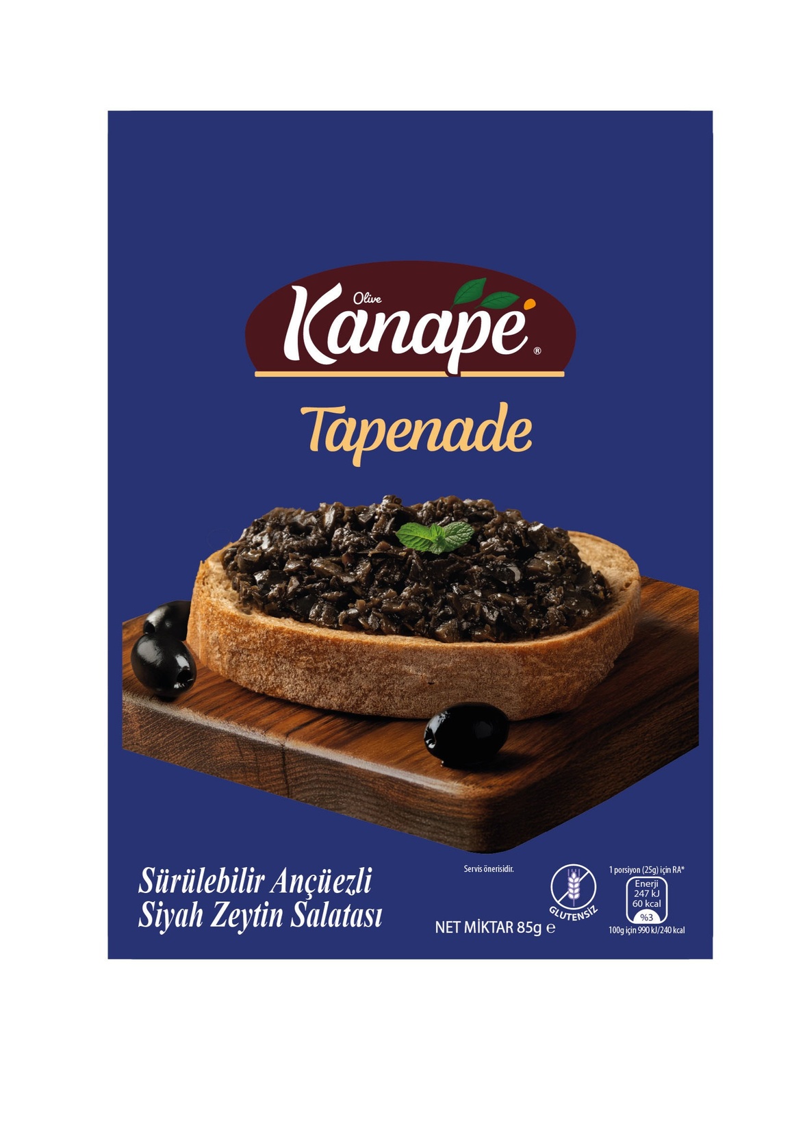 Epsilon Olive Kanape Ançüezli Siyah Zeytin Salatası 85 G