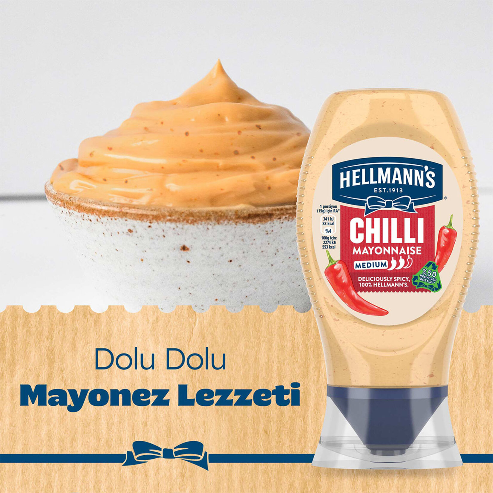 Hellmann's Acılı Mayonez 230 G - Görsel 4
