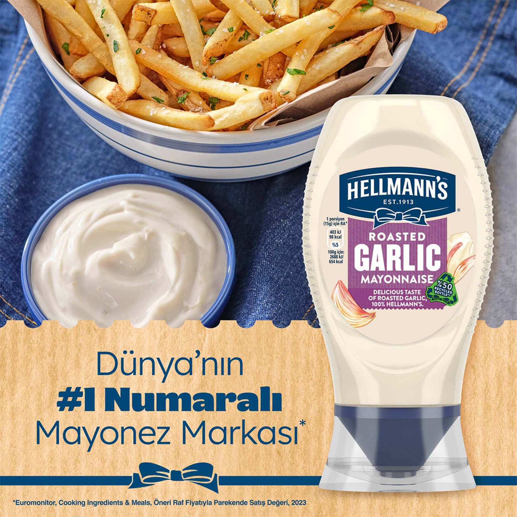 Hellmann's Sarımsaklı Mayonez 235 G - Görsel 3