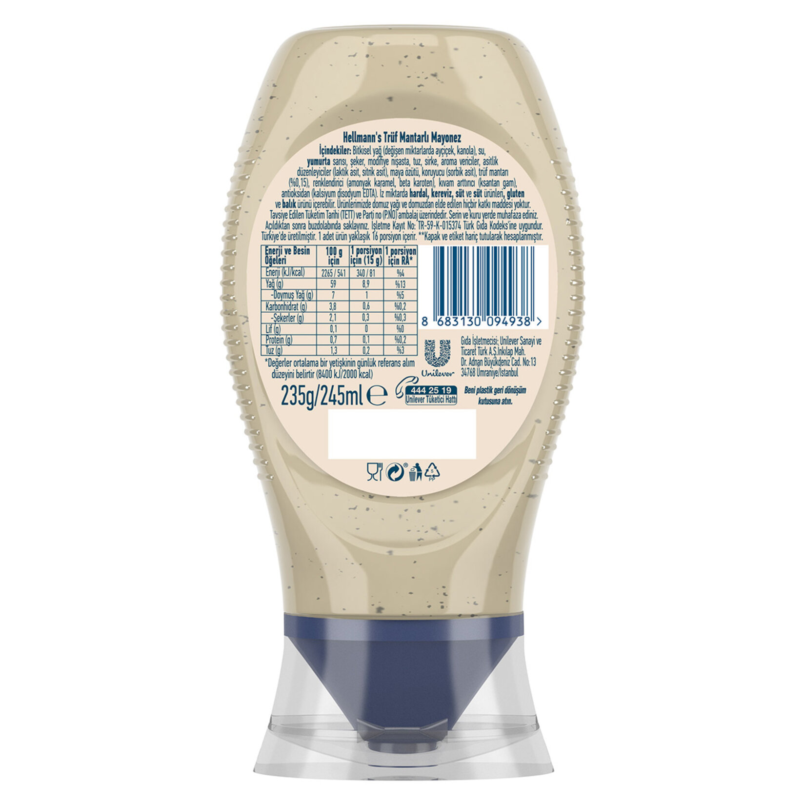 Hellmann's Trüflü Mayonez 235 G - Görsel 5