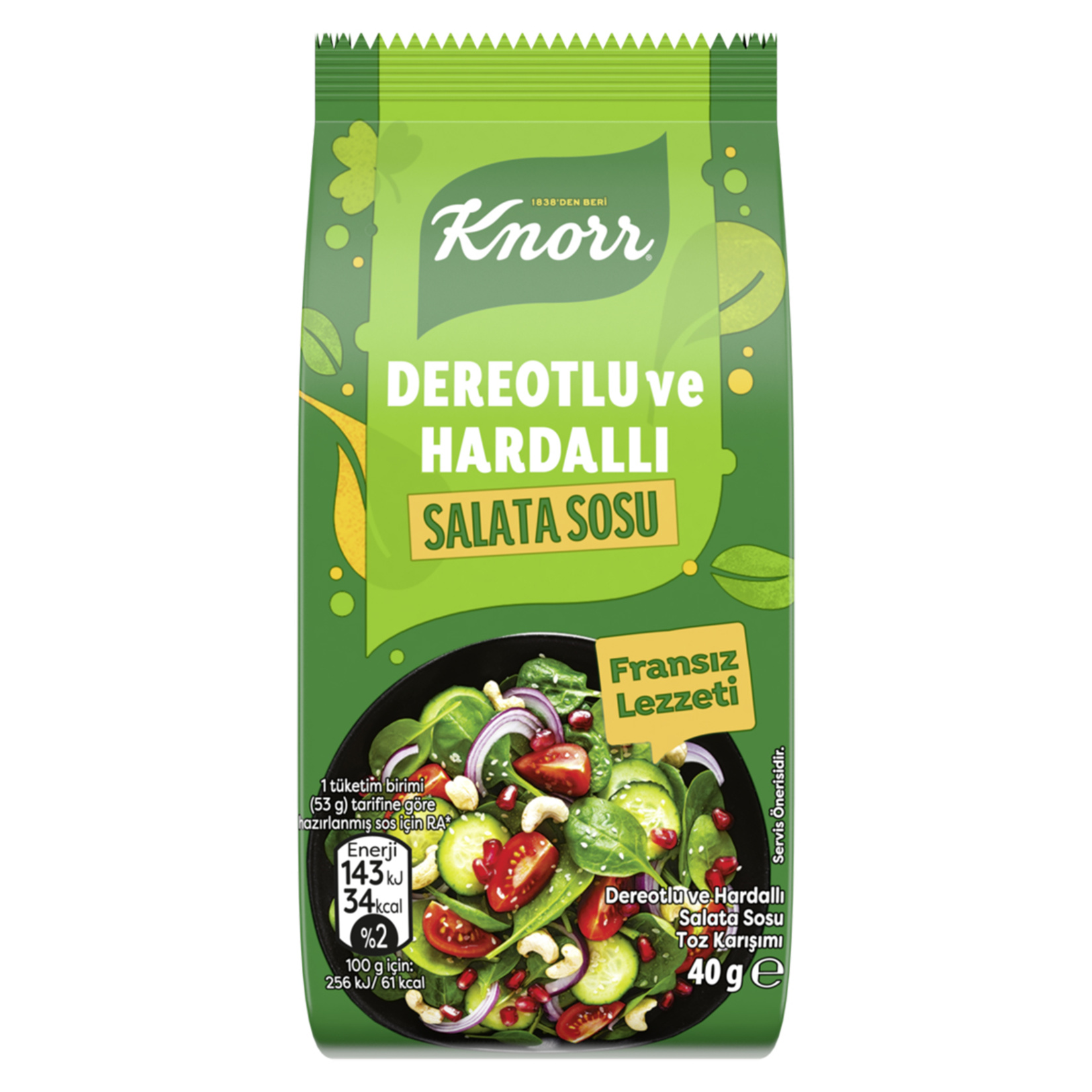 Knorr Dereotlu ve Hardallı Salata Sosu 40 G - Görsel 1