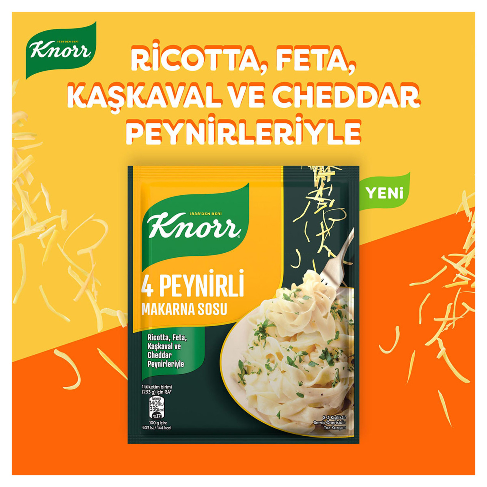 Knorr 4 Peynirli Makarna Sosu 50 G - Görsel 3
