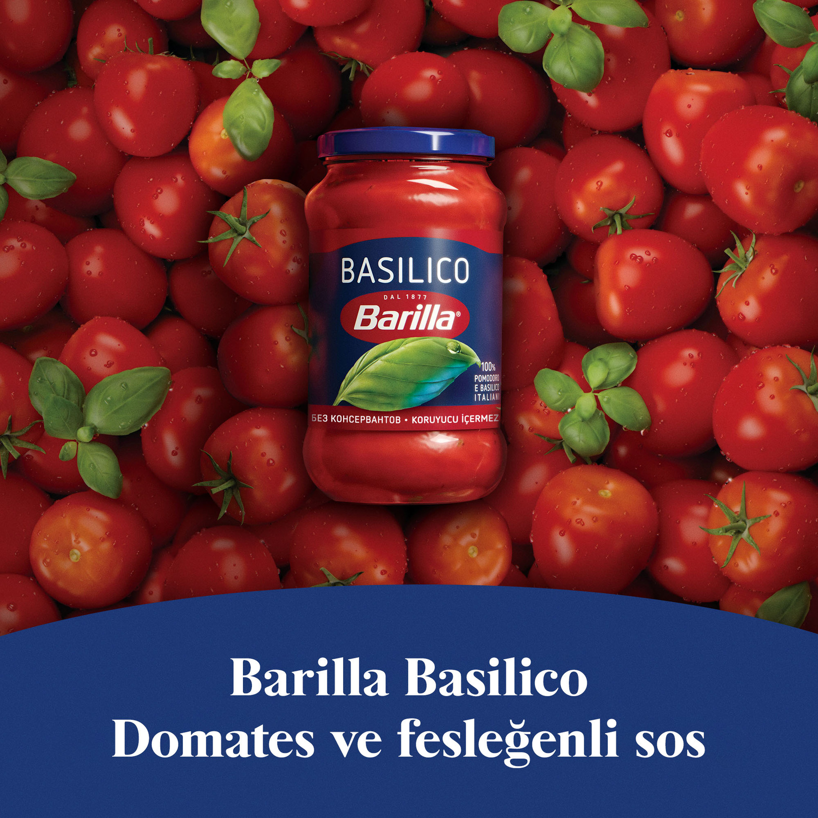 Barilla Basilico (Fesleğenli Domates) Makarna Sosu 400 G - Görsel 3