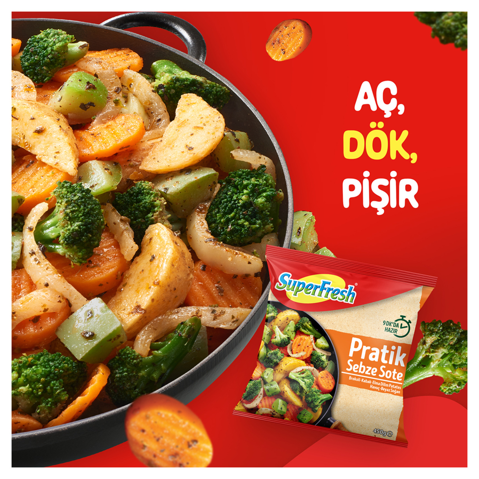 Superfresh Pratik Sebze Sote Mix 450 G - Görsel 3