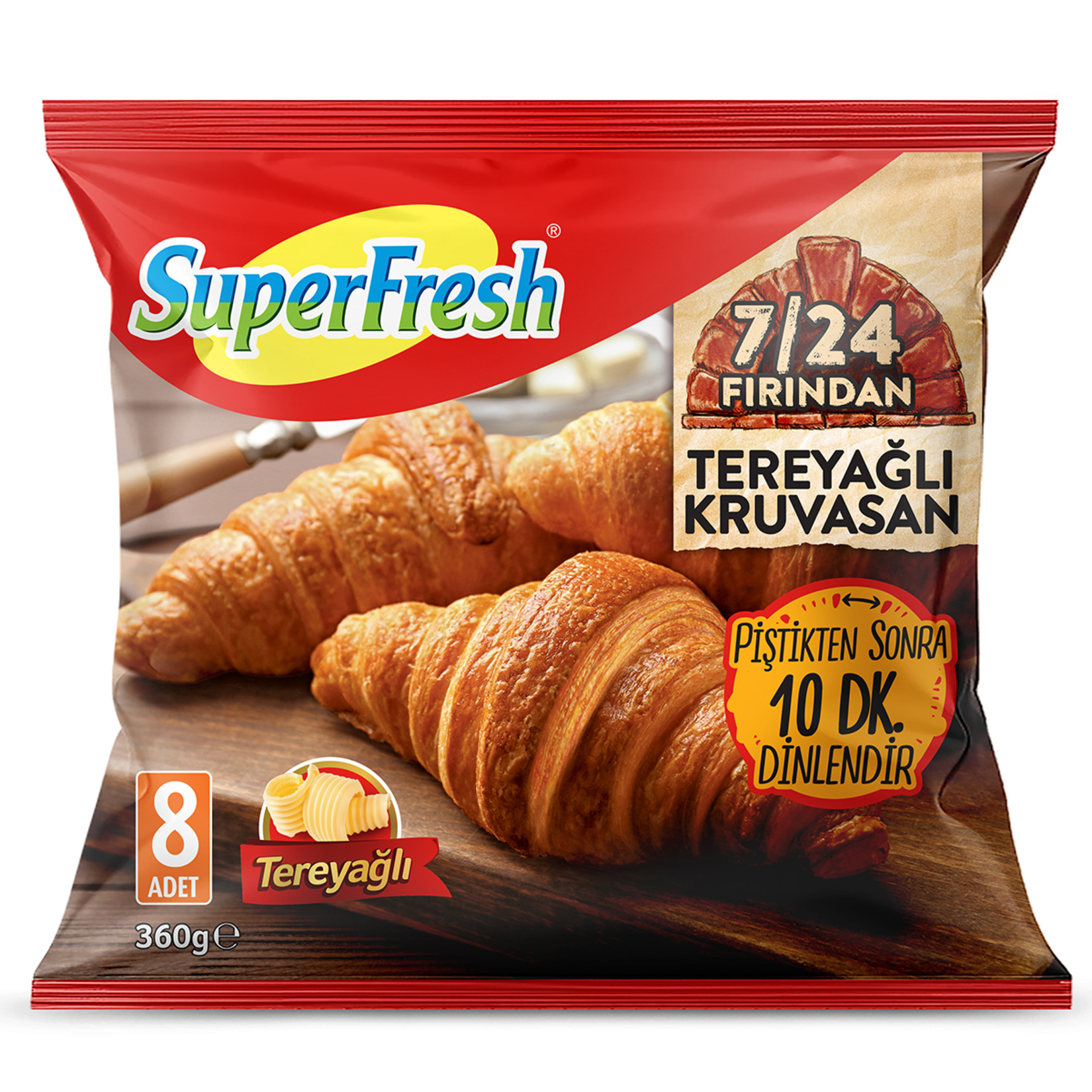 SuperFresh 7/24 Fırından Gurme Kruvasan 360 G - Görsel 1