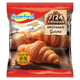 SuperFresh 7/24 Fırından Gurme Kruvasan 360 G